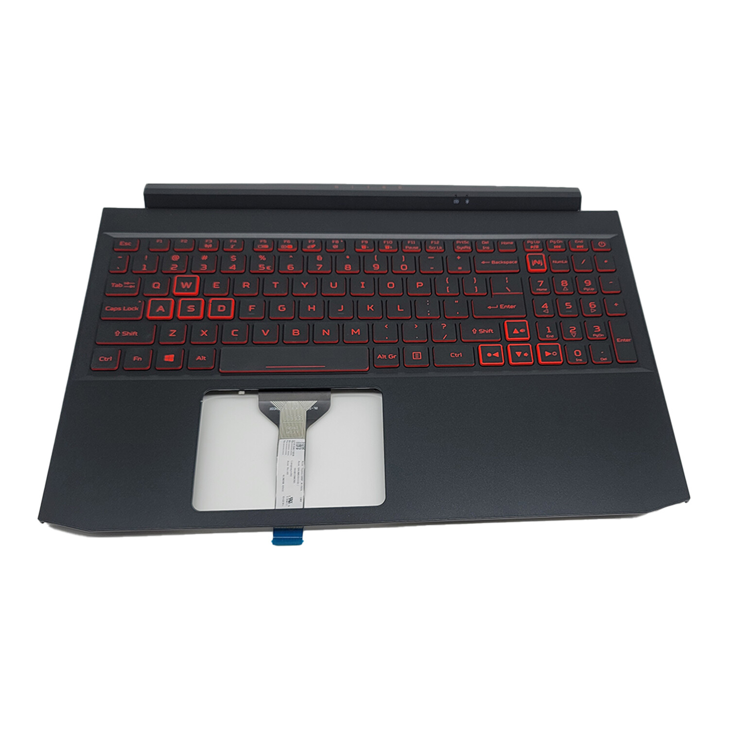 6B.QEXN2.001 For Acer Nitro 5 AN515-55 AN515-57 Palmrest Red Backlit Keyboard US