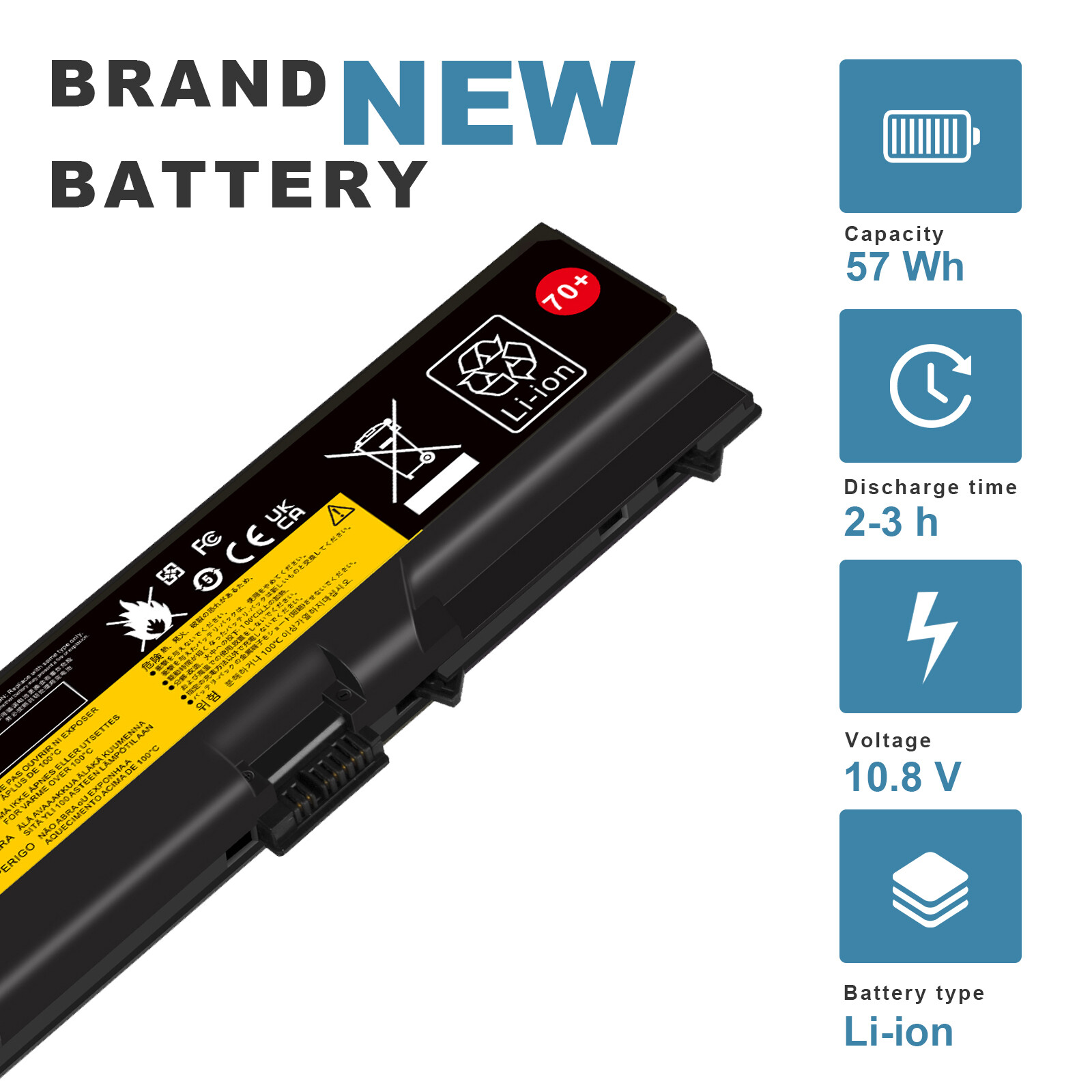 ✅70+ 57Wh 0A36303 Battery for Lenovo ThinkPad T420 T430 W530 T530 L530 0A36302