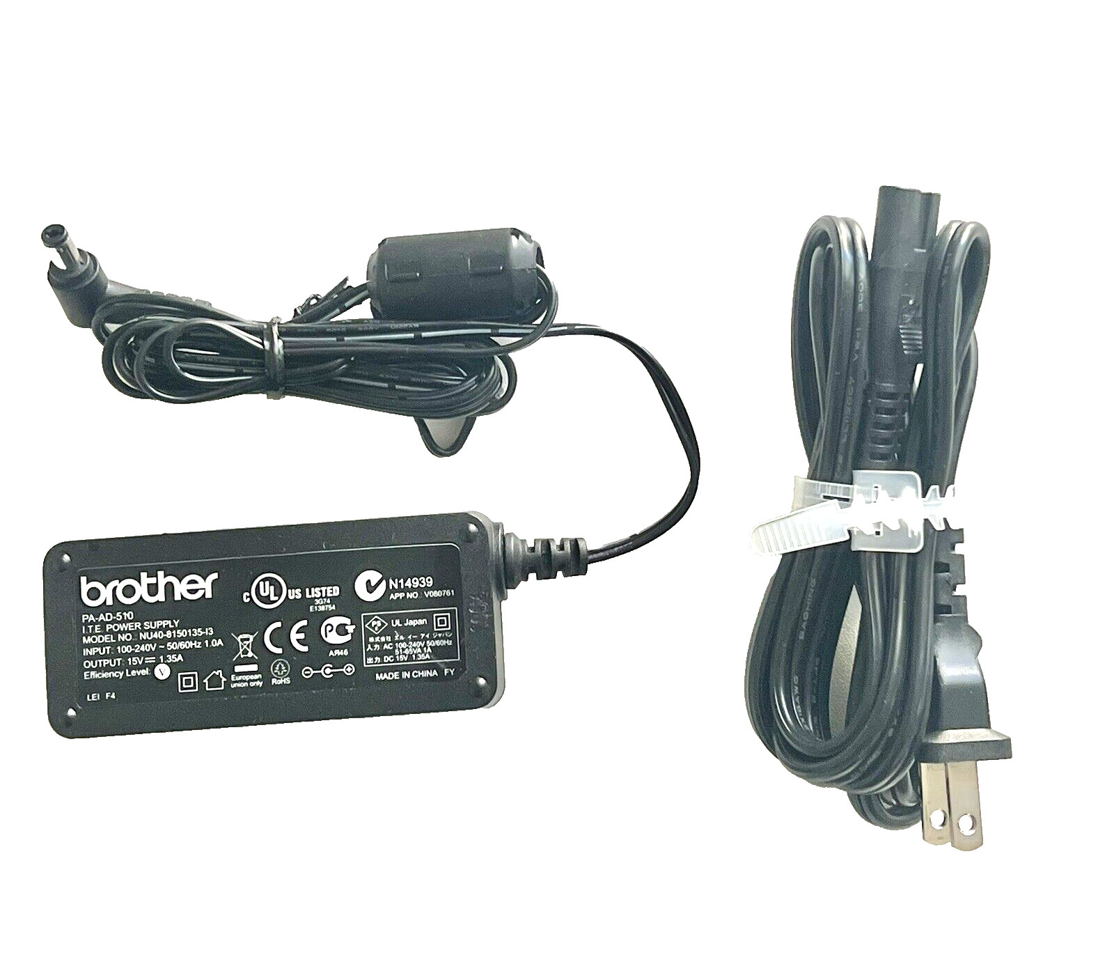 2x Brother I.T.E Power supply PA-AD-510 for PocketJet 3 PJ622 PJ663 Printer