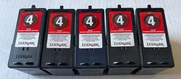 50 Virgin Genuine Empty Lexmark 4 Inkjet Cartridges 18C1974 EMPTIES