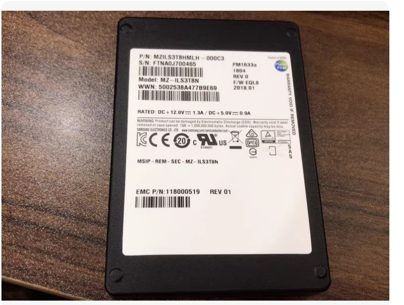 10X compatible Samsung PM1633a 3.84TB HPE SSD SAS 12Gbps MZ-ILS3T8N MZILS3T8HMLH