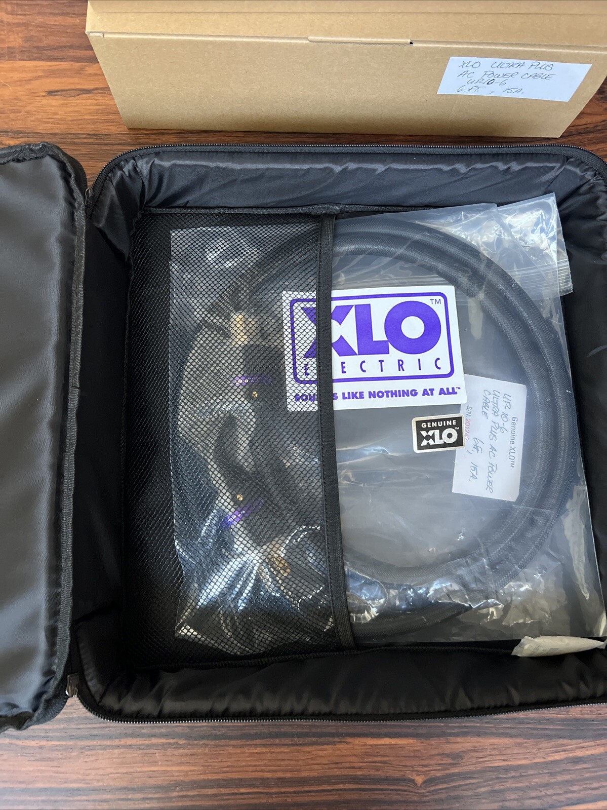 Genuine XLO Ultra Plus AC Power Cable UP-10-6 6ft - 1.5m 15 A With Case And Box