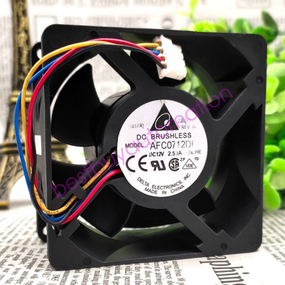 DELTA AFC0712DE 7038 12V 2.50A 7cm Inverter Cooling Fan High Air Volume