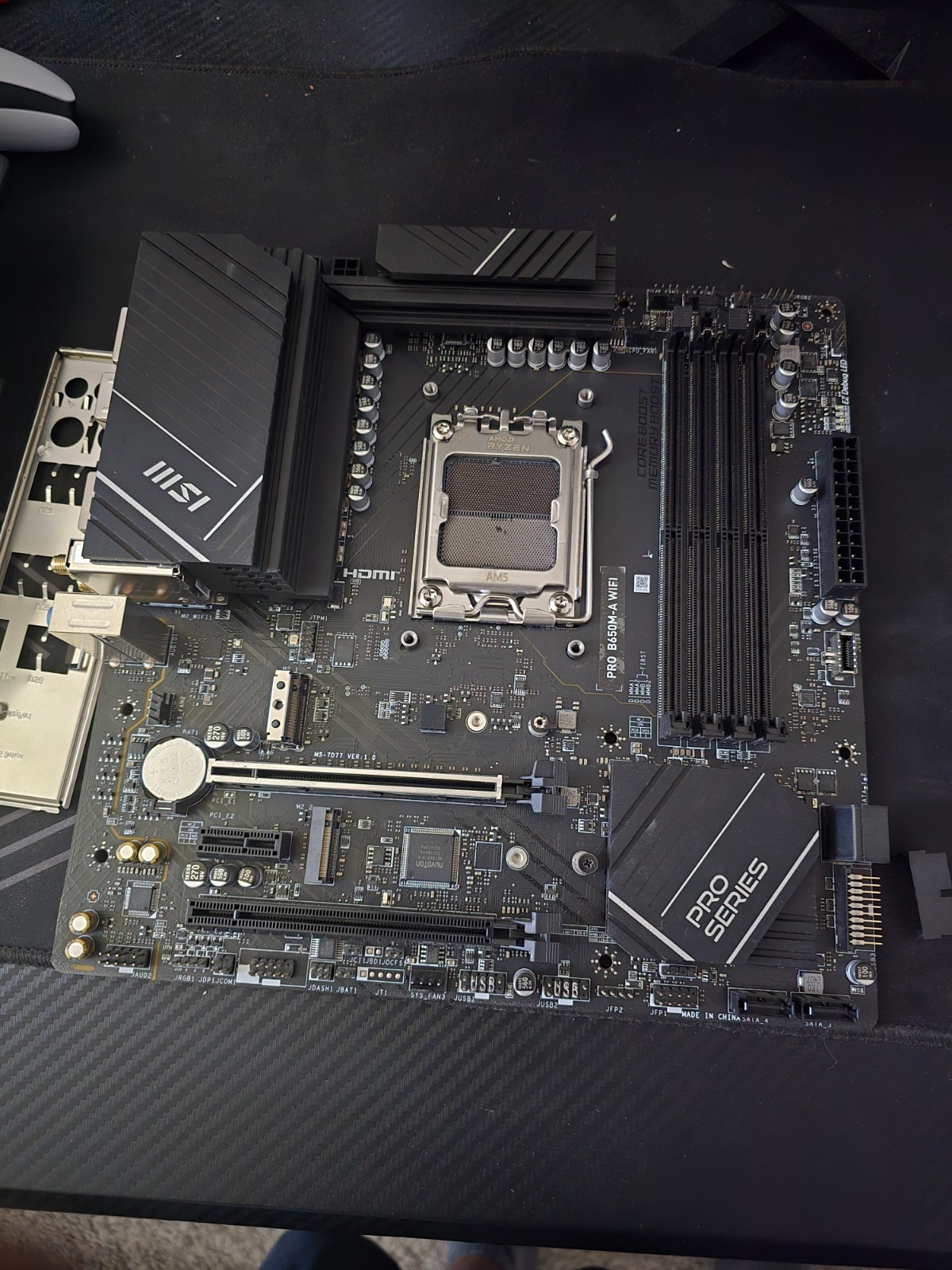 MSI PRO B650M-A WiFi AM5 MicroATX AMD Motherboard (See Description)
