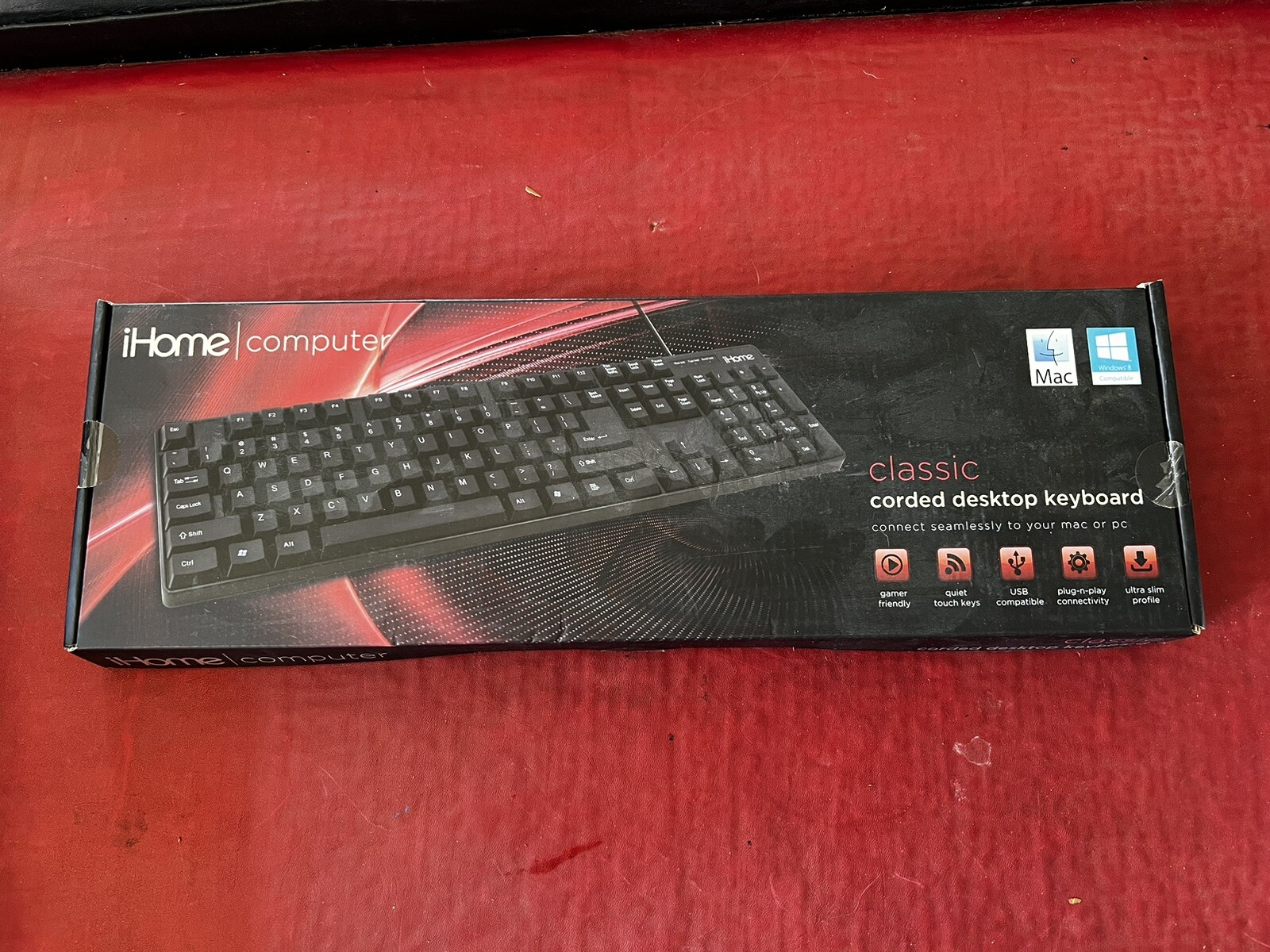 IHome Computer Classic Keyboard New Corded Ih-k301