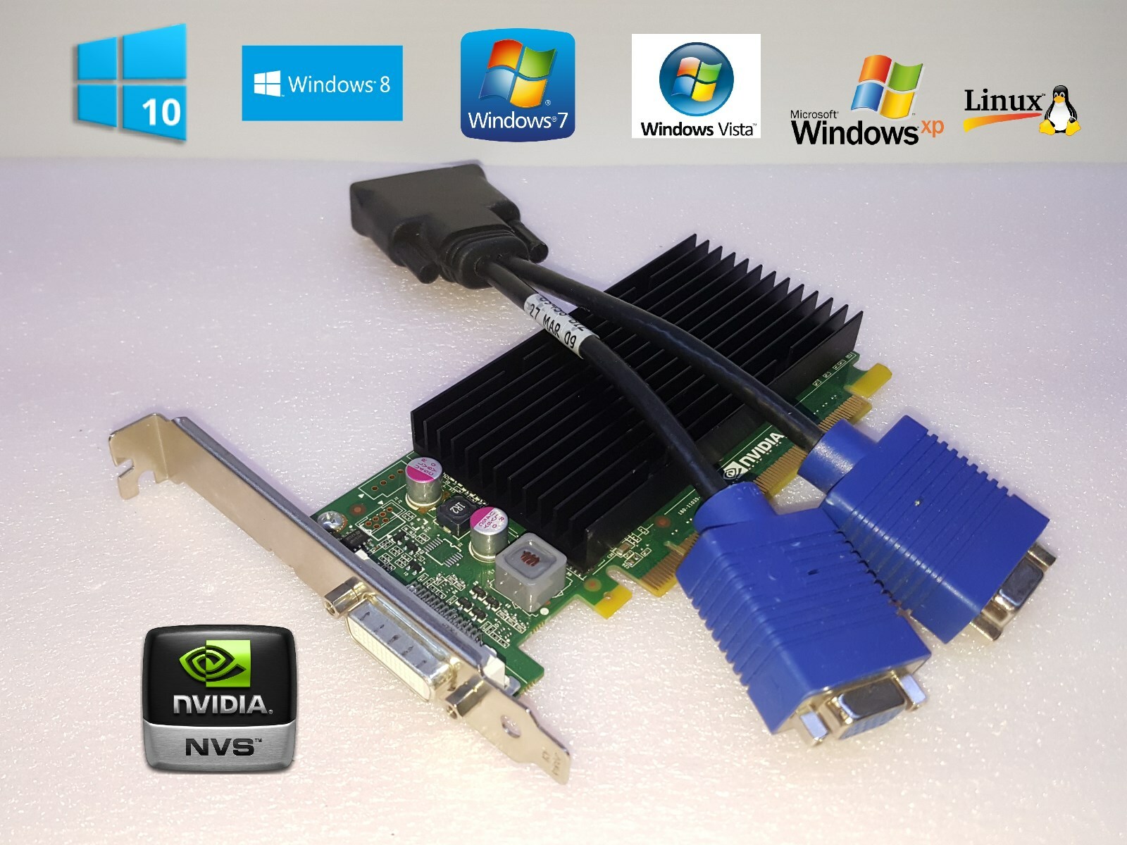HP Pavilion Elite HPE-150F HPE-150T HPE-170F Dual VGA Display Video Card