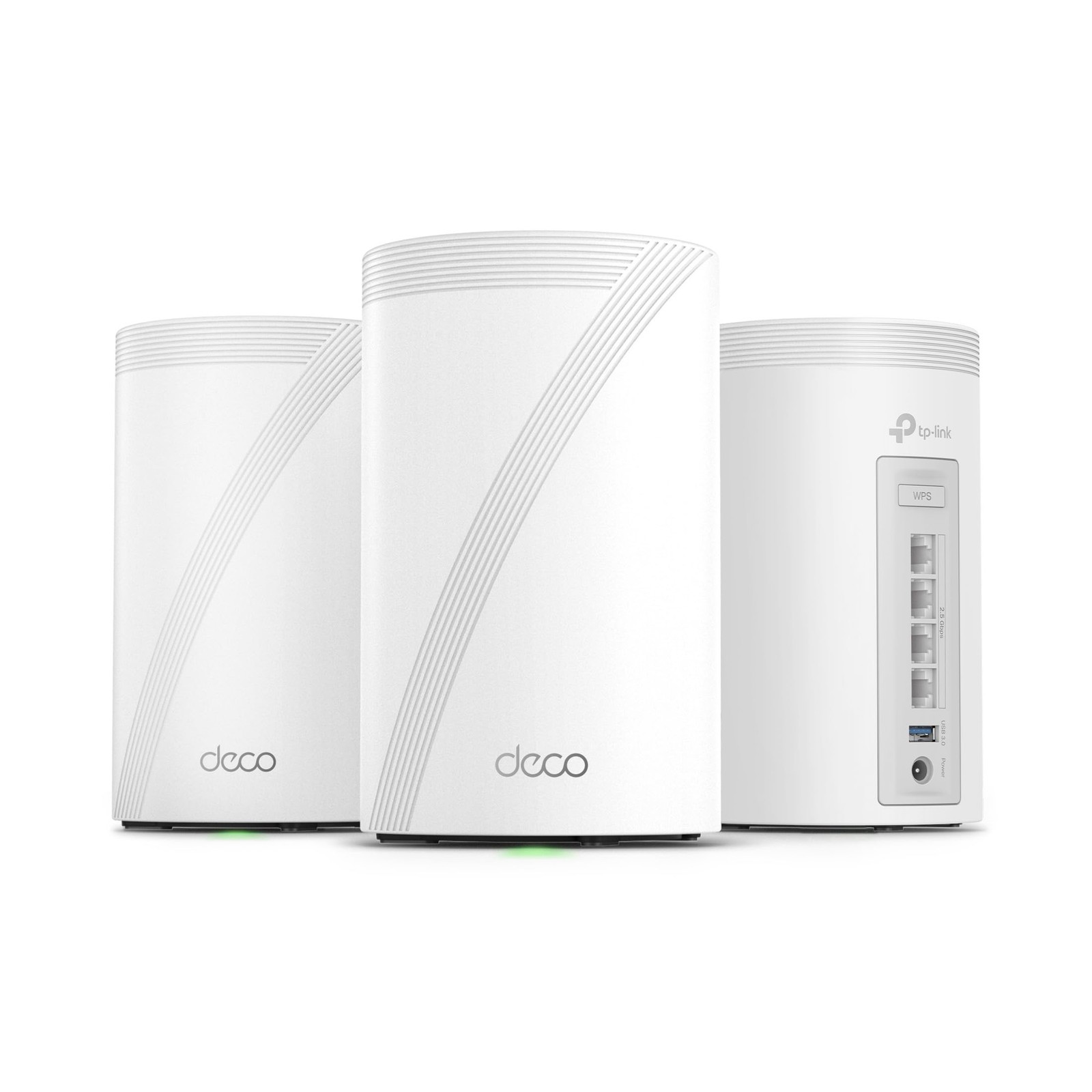 Deco 7 Pro Tri-Band WiFi 7 BE10000 Whole Home Mesh System 3 Pack, White