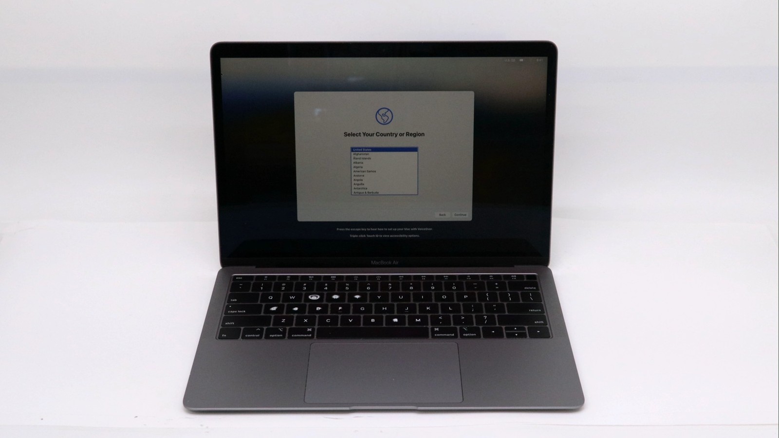 Apple Macbook Air 13" i5-8210Y 16GB 256GB READ DESC