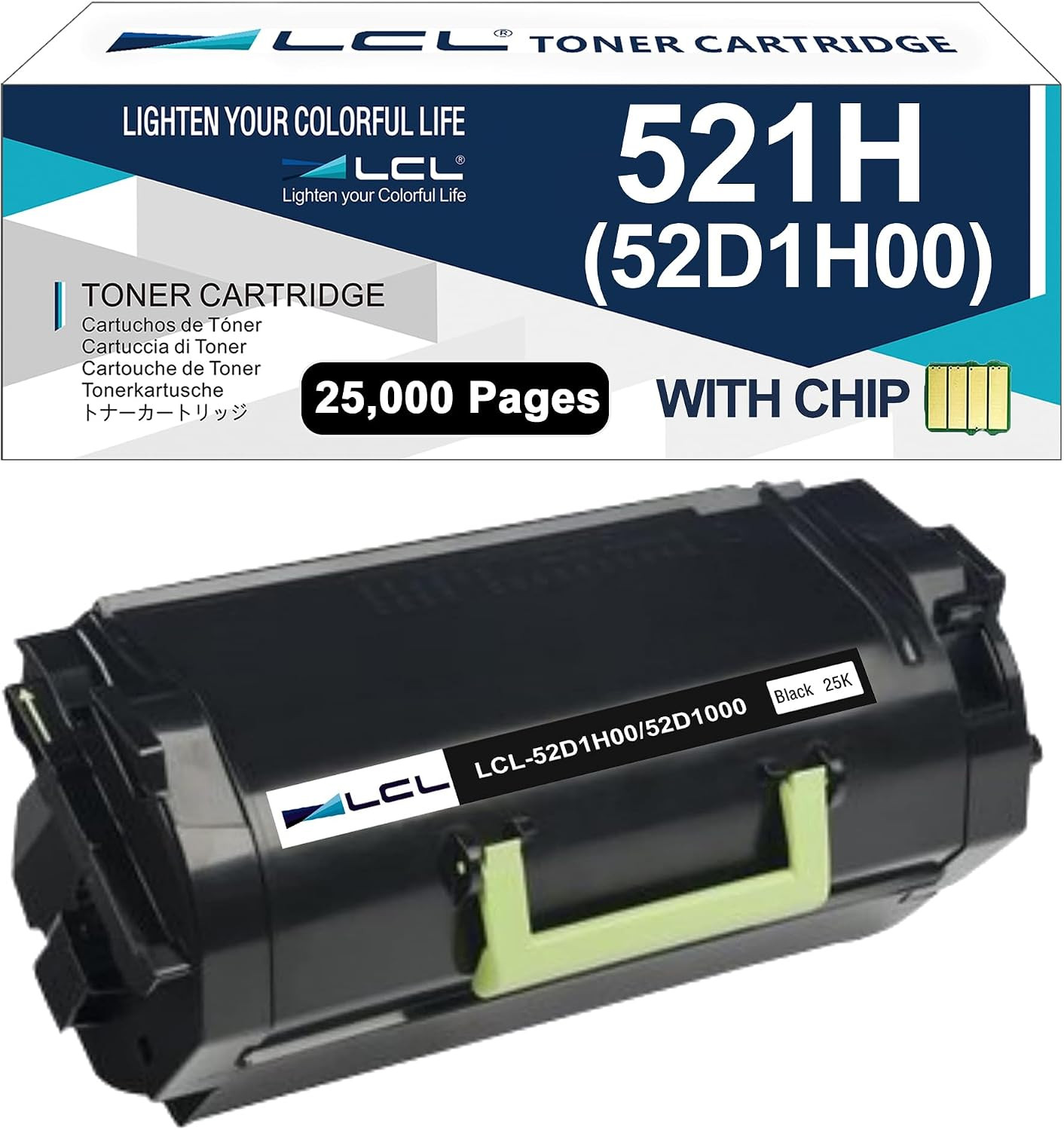 521H 52D1H00 52D1000 Black Toner Cartridge Replacement for Lexmark MS710 Ms710N