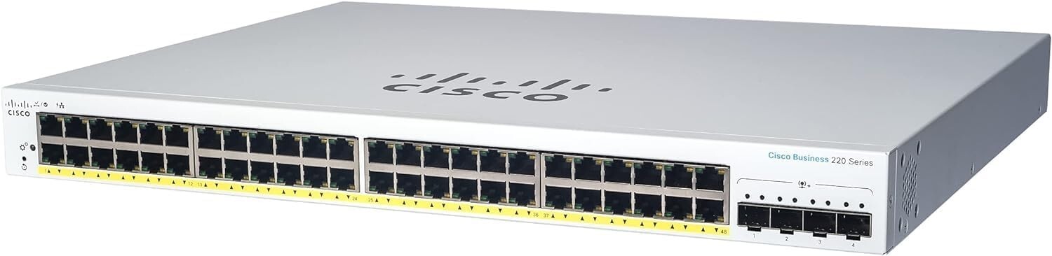 CISCO CBS220-48T-4G 48-Port Gigabit Ethernet Business Series Switch CBS220-48T