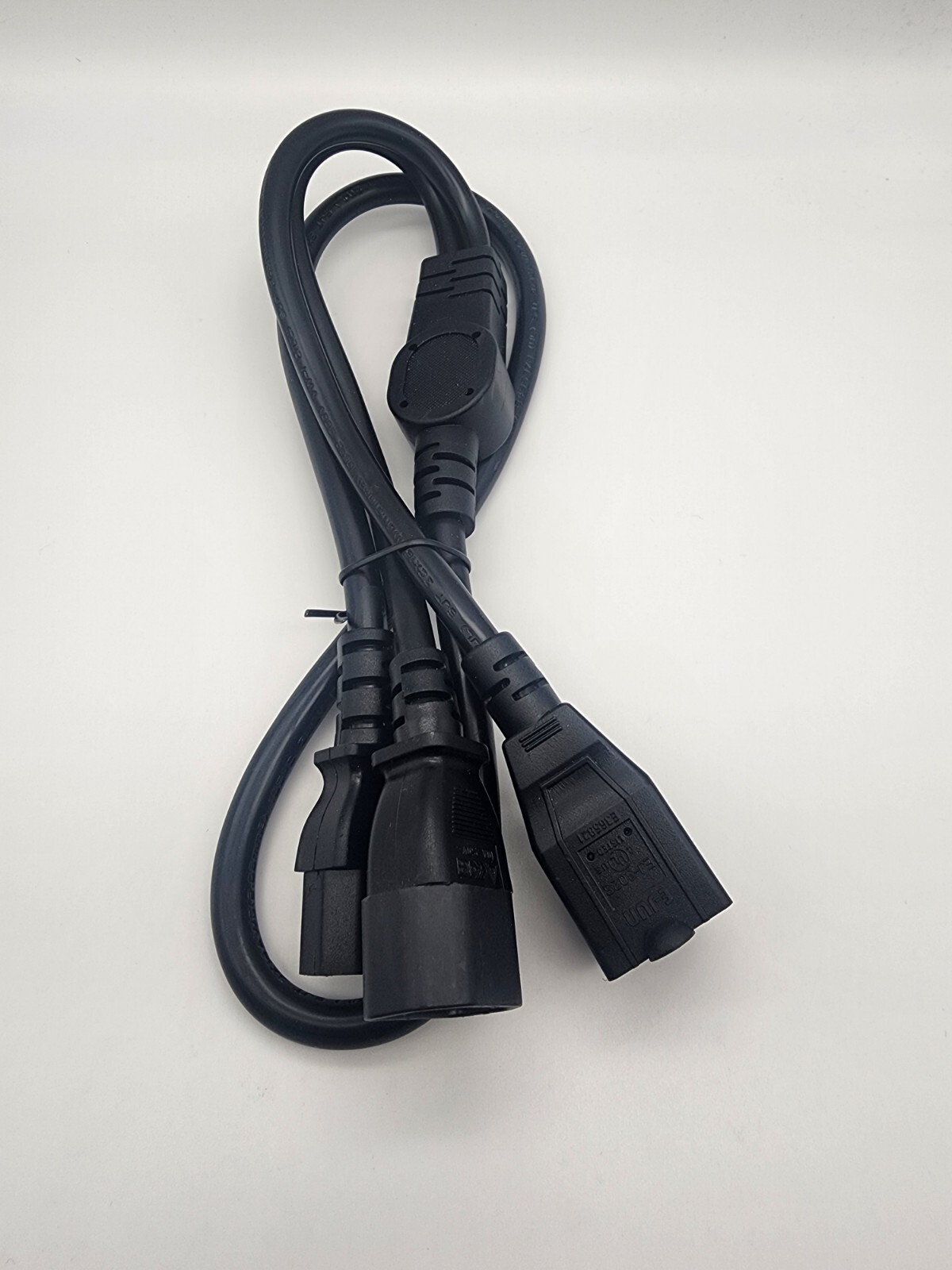 3 pack of E-JUN 6ft 16 AWG 1-to-2 Power Cord Y Splitter, IEC320C14 to x 2 IEC32 