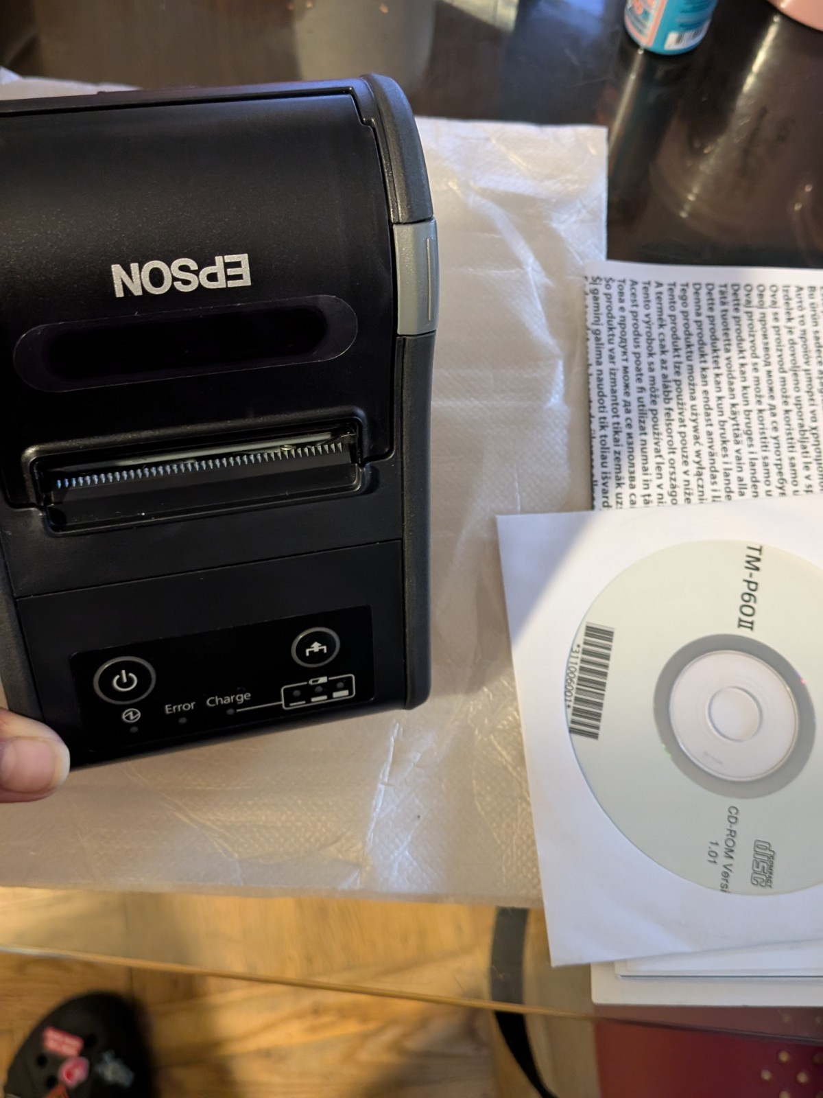Epson TM-P60II Mobile Thermal Receipt Printer Bluetooth WiFi New In Box