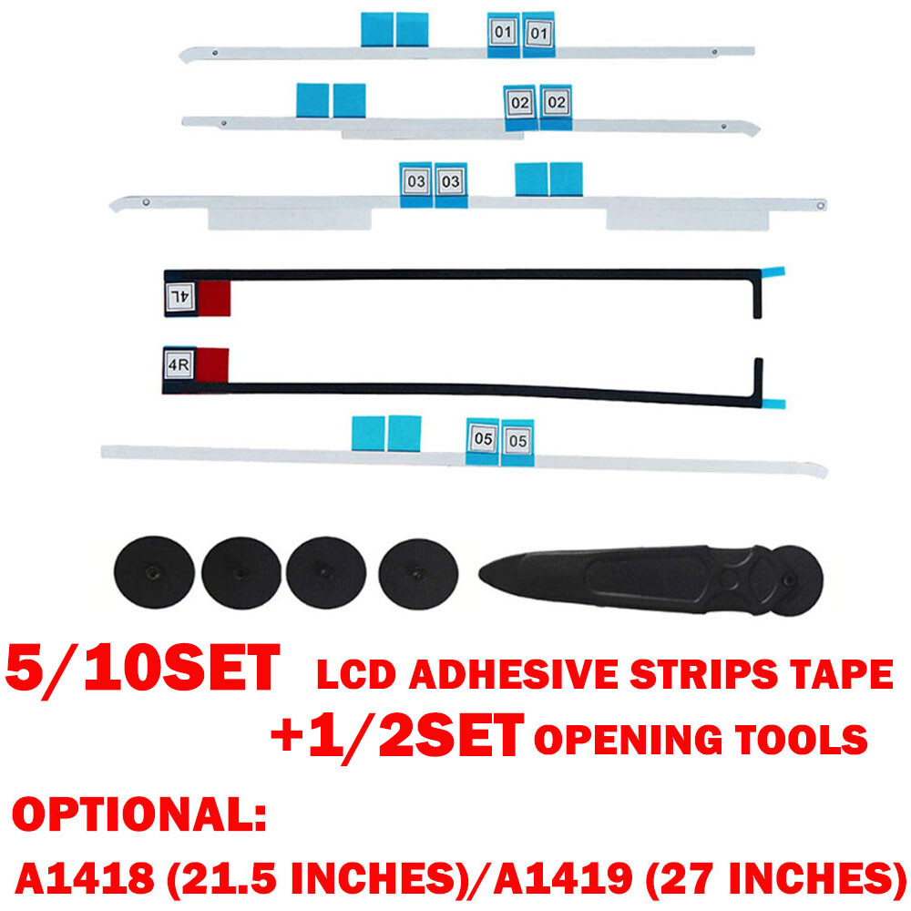 5/10x For iMac 12-15 LCD Screen Adhesive Strip Sticker Tape Kit A1419  A1418 NEW
