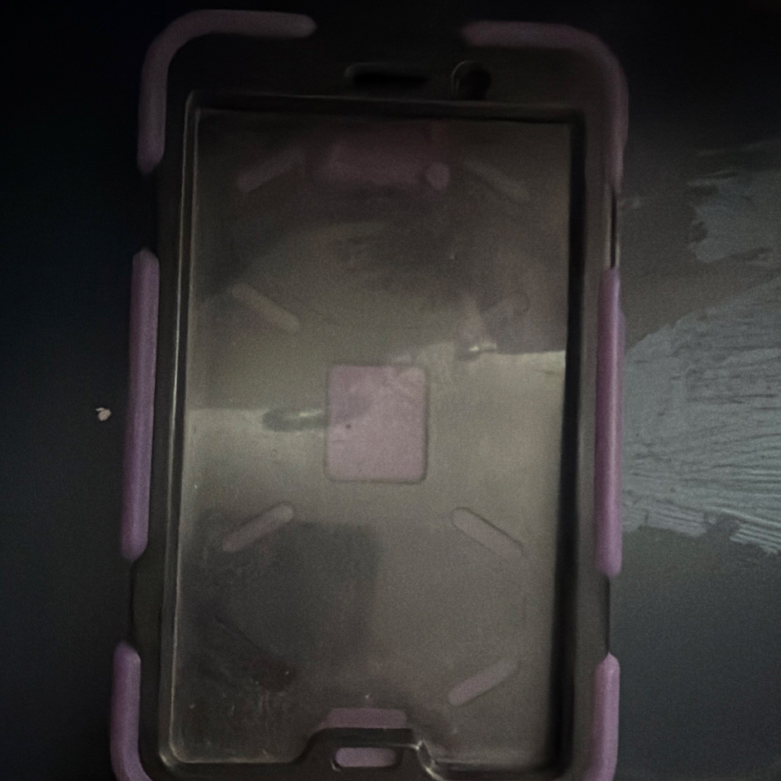 Rugged Silicone Tablet Case Purple Black Impact Resistant Shockproof Cover