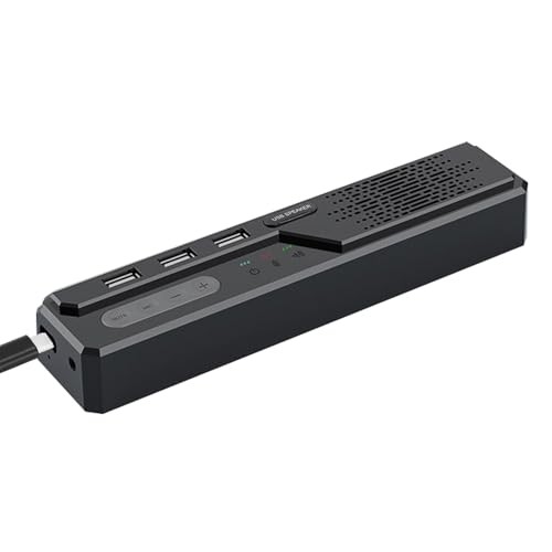 3 in 1 USB Computer Speaker with Microphone, PC Laptop Desktop 3-Retro