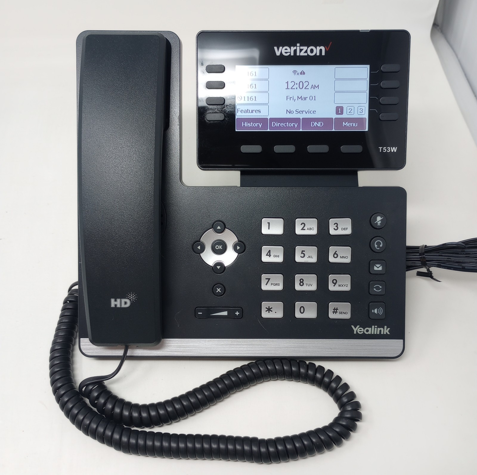 Yealink Prime Business Phone SIP-T53W (Inc. Base, Stand, Receiver, & AC Adapter)