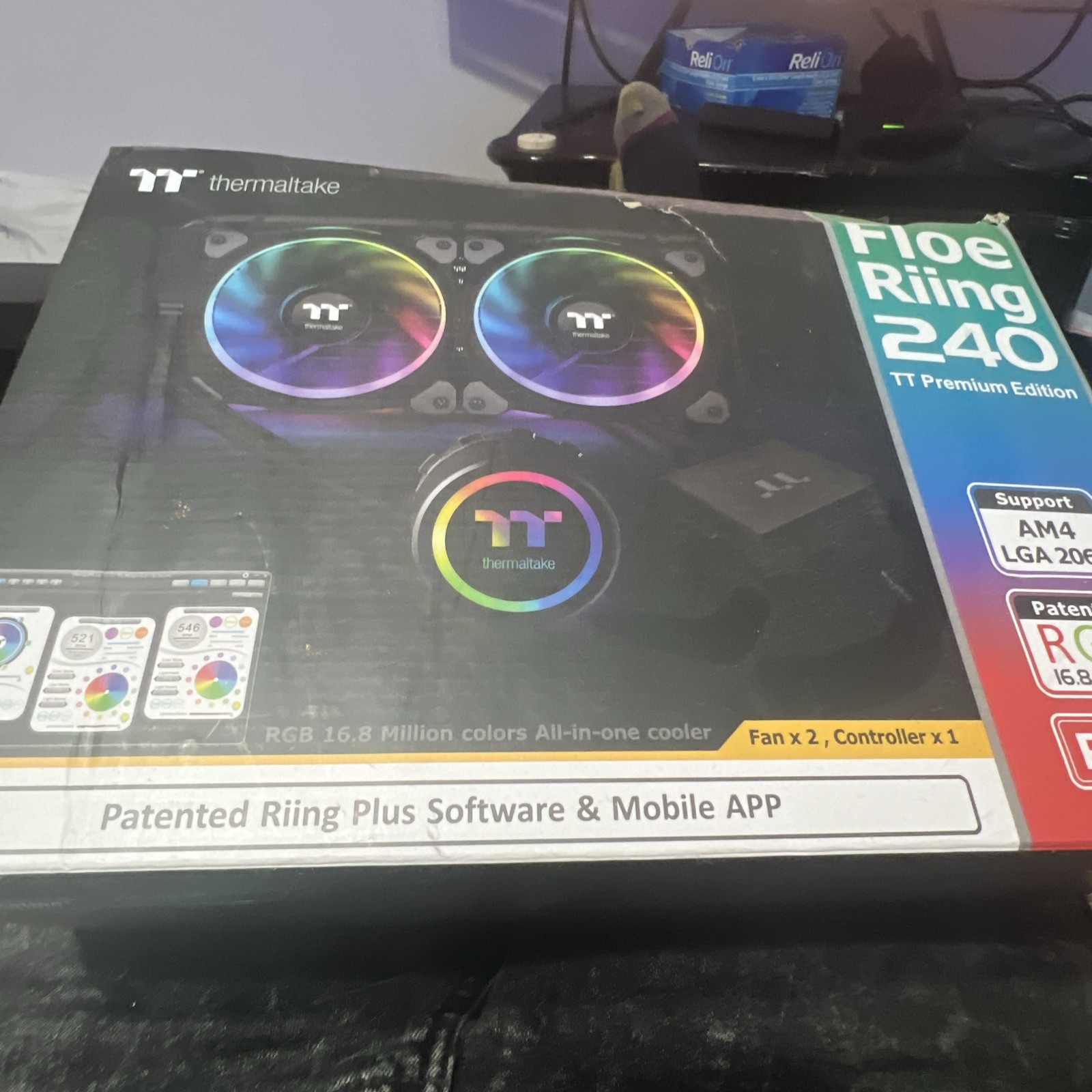 Thermaltake Floe Riing RGB 240 TT Premium All-in-One LCS Kit, CL-W157-PL12SW-A