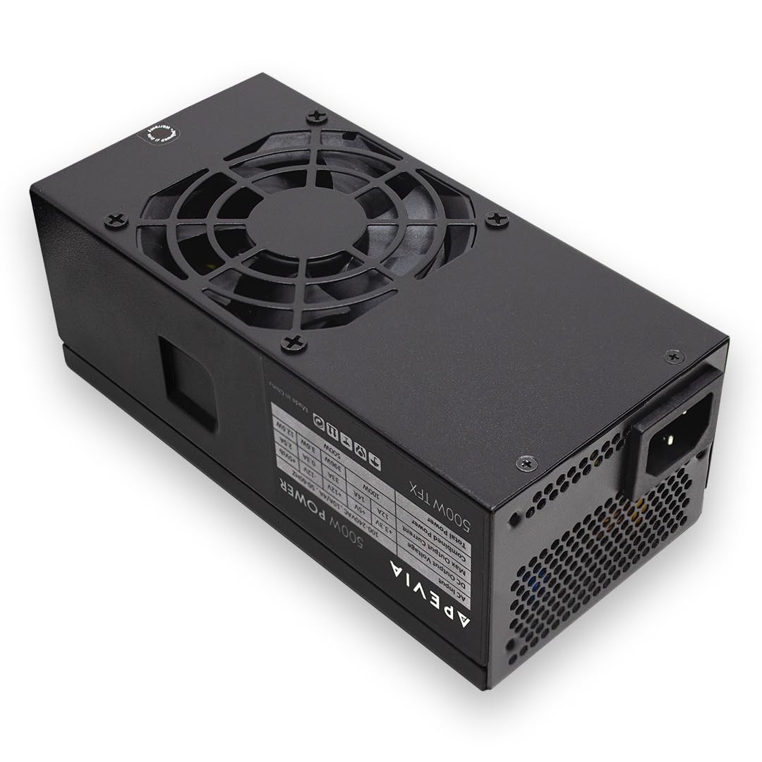 TFX-PFC500W TFX 500W Fixed Cables, Full Range Active PFC Computer Power Supply…