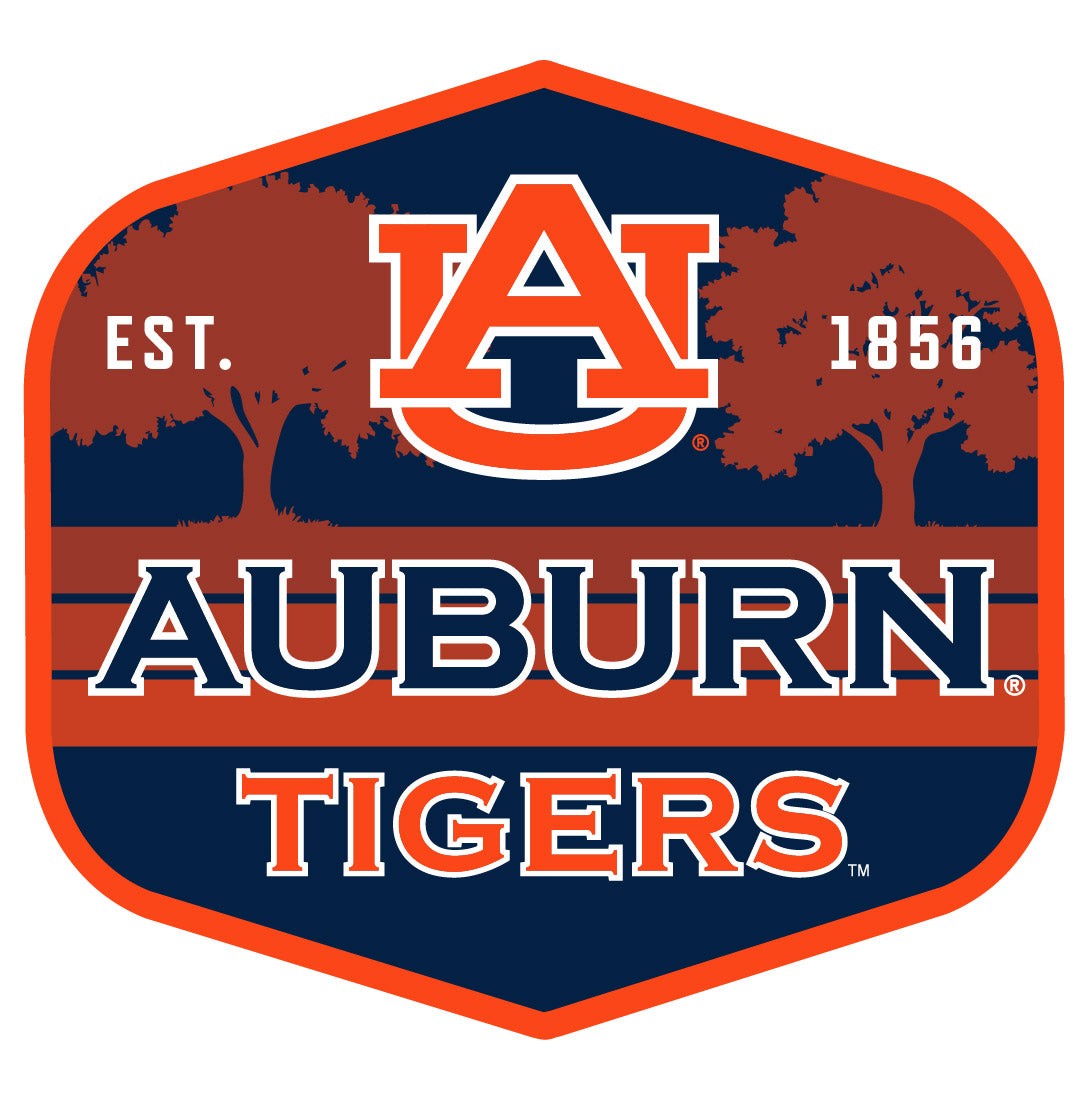 Auburn Tigers Scenic Background Offic. Lic. Sticker/Magnet
