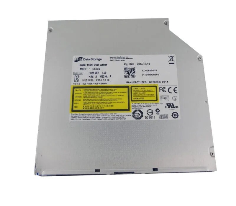 HL GA50N 12.7mm SATA Slot Load Optical Drive CDRW DVD±RW (NO BEZEL)