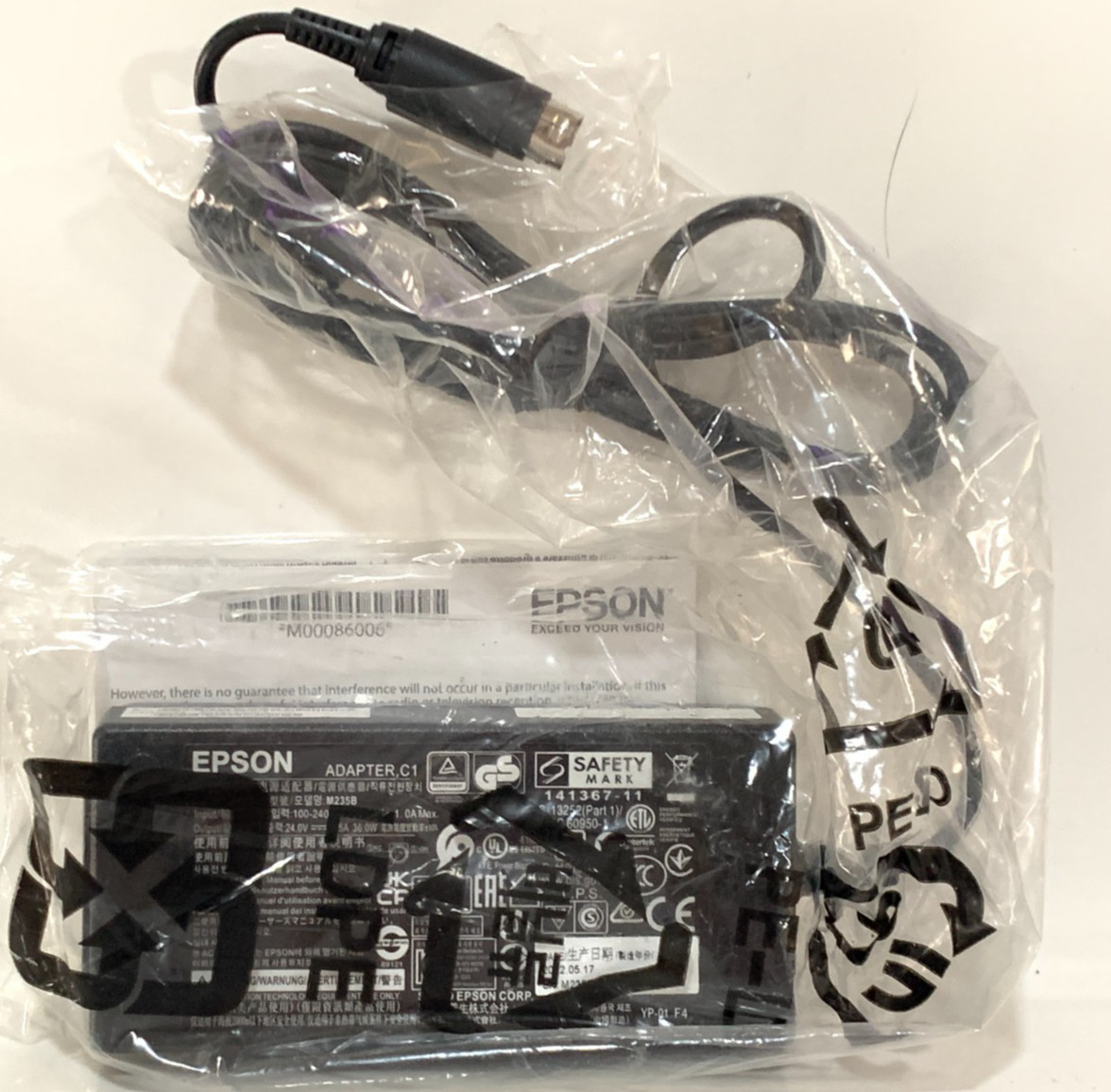 Epson M235B C1 Power Supply AC Adapter Mobilink POS Printer Genuine OEM