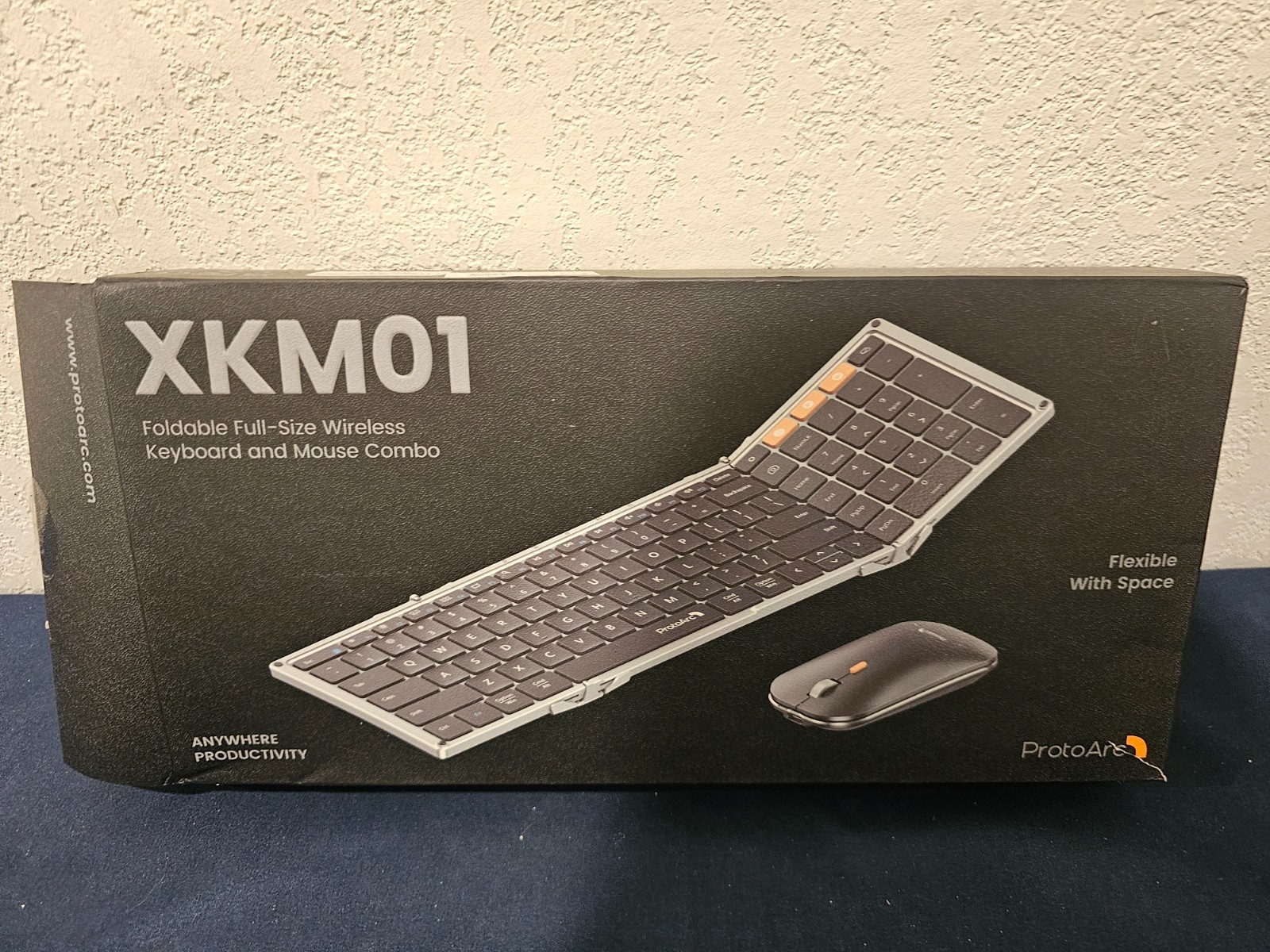 ProtoArc Foldable Bluetooth Keyboard & Mouse Set w/ Case (XKM01) - OPEN BOX