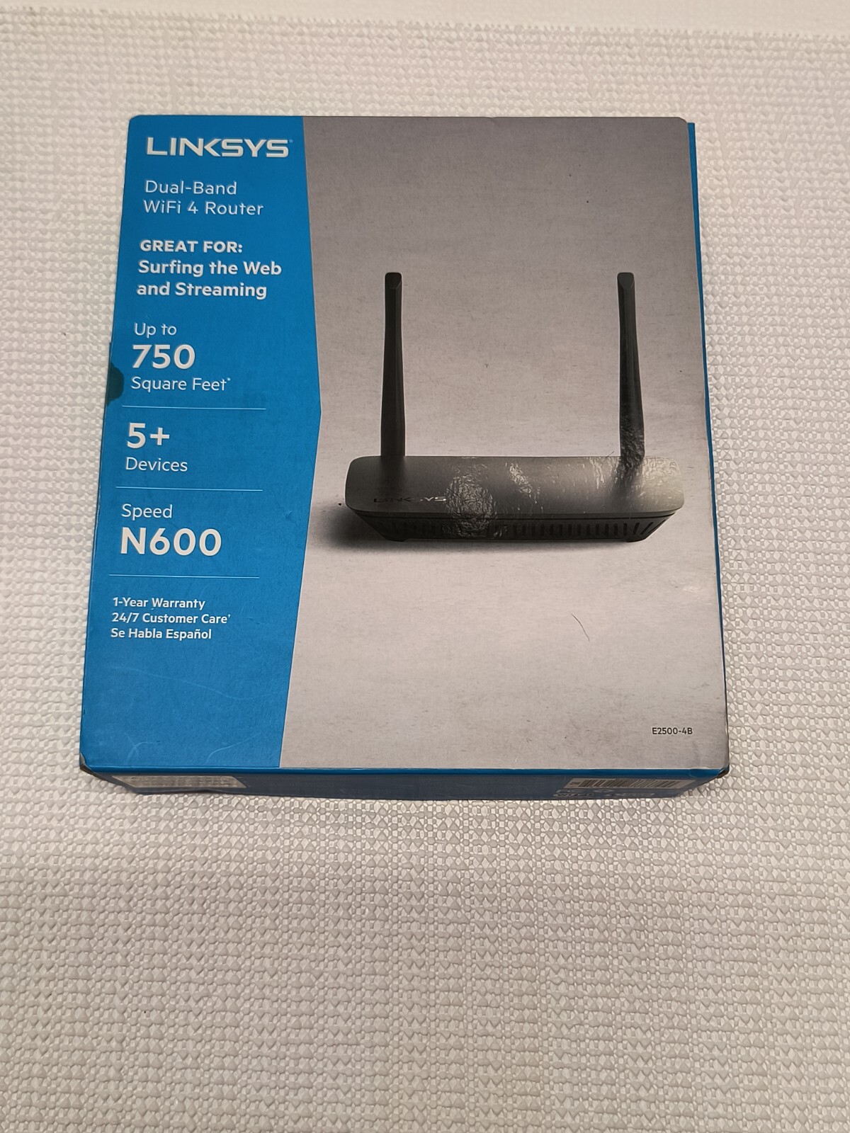 Linksys Dual-Band WiFi Router 5+ Devices Speen N600 E2500 V4