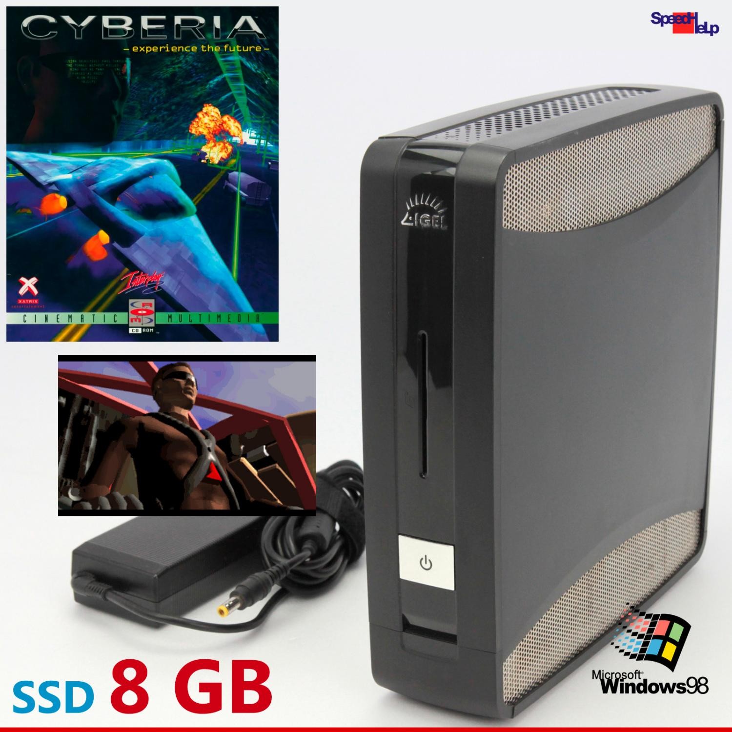 Mini Pc Computer For Retro Games Spiele Dos Windows 98 8Gb Ssd Cyberia Dune
