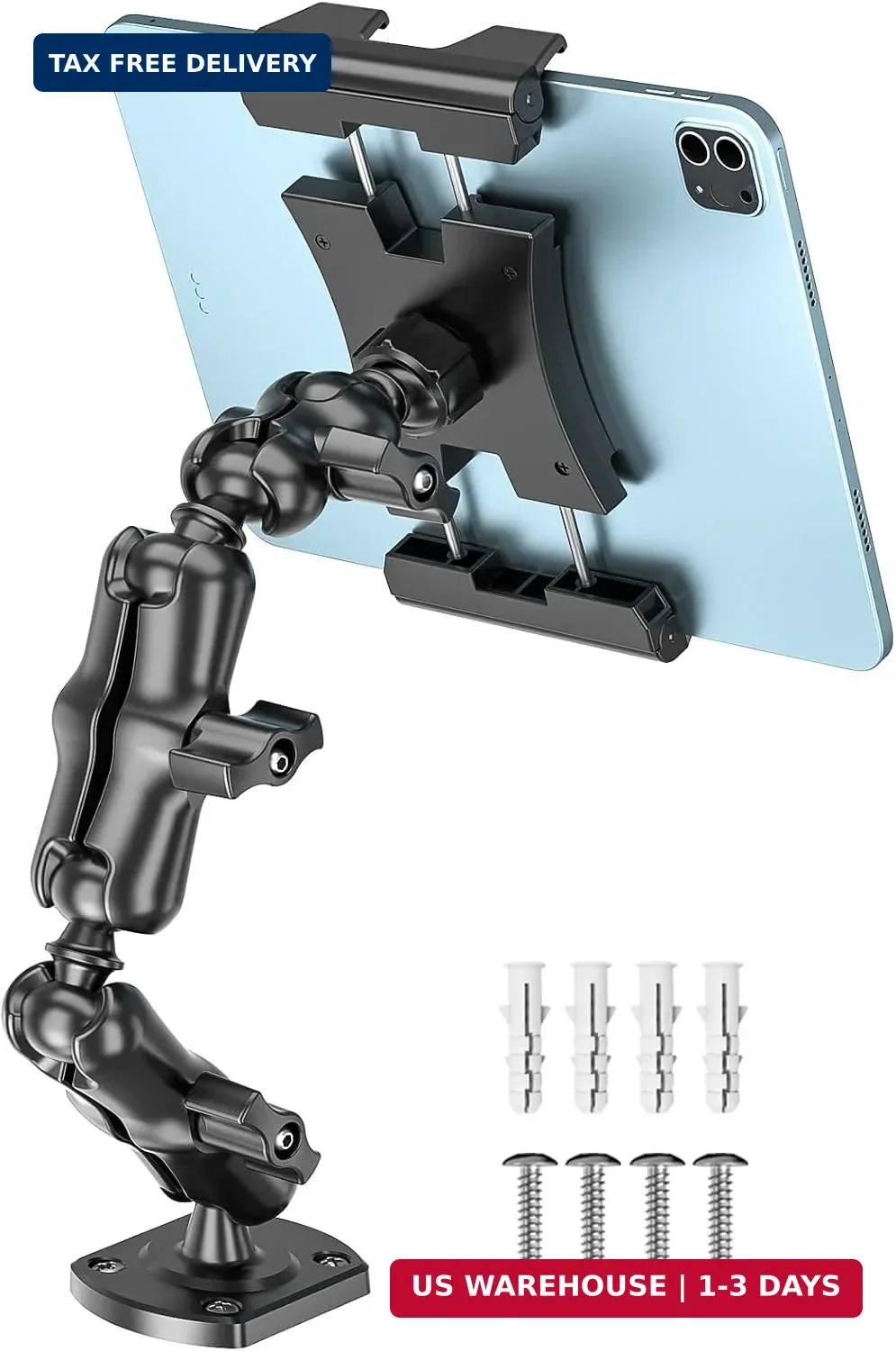 OHLPRO Heavy Duty Drill Base Tablet Mount for Car & Truck Dashboard Holder with