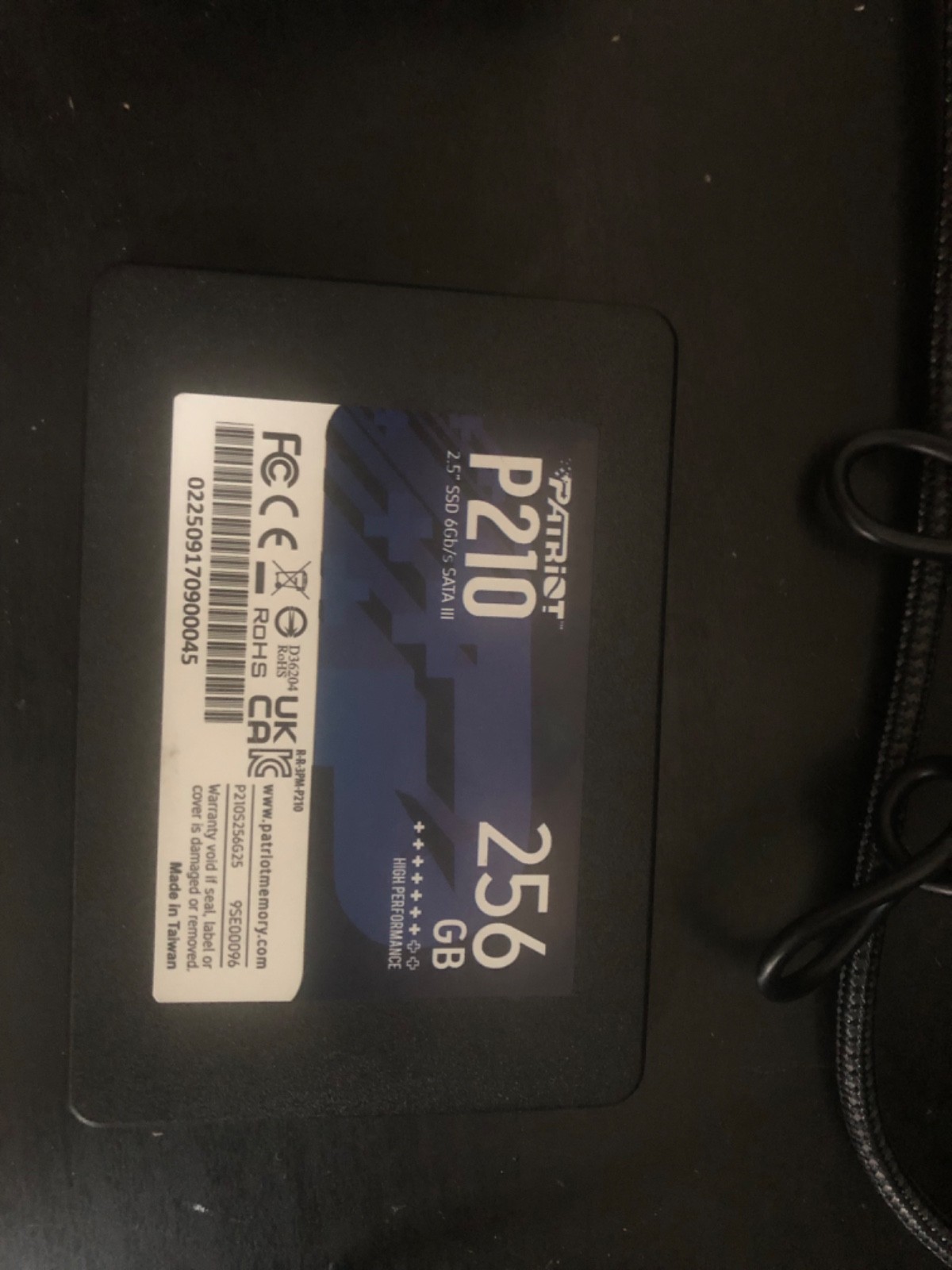 patriot p210 256gb sata III ssd