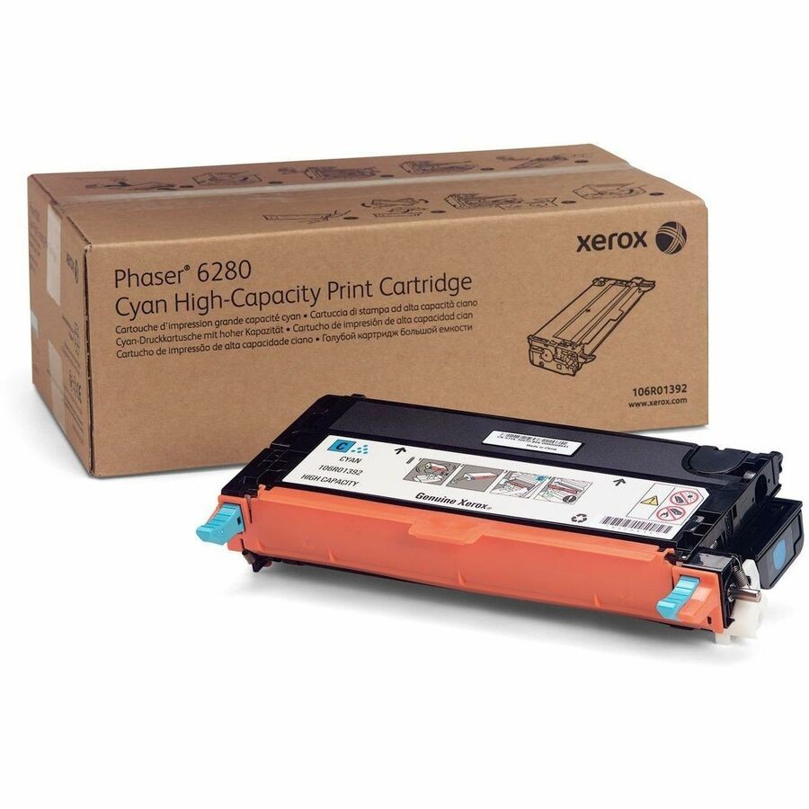 Xerox Genuine Phaser™ 6280 Cyan High capacity Toner Cartridge (5900 Pages)