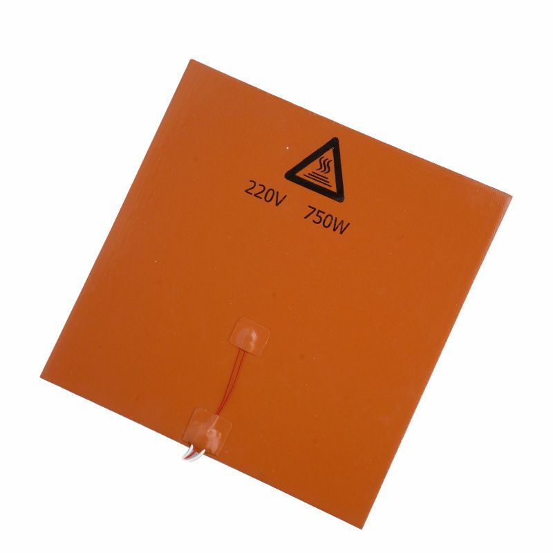 3D printer part 400*400mm 220V 750W silicone rubber hot bed silicone heating pad