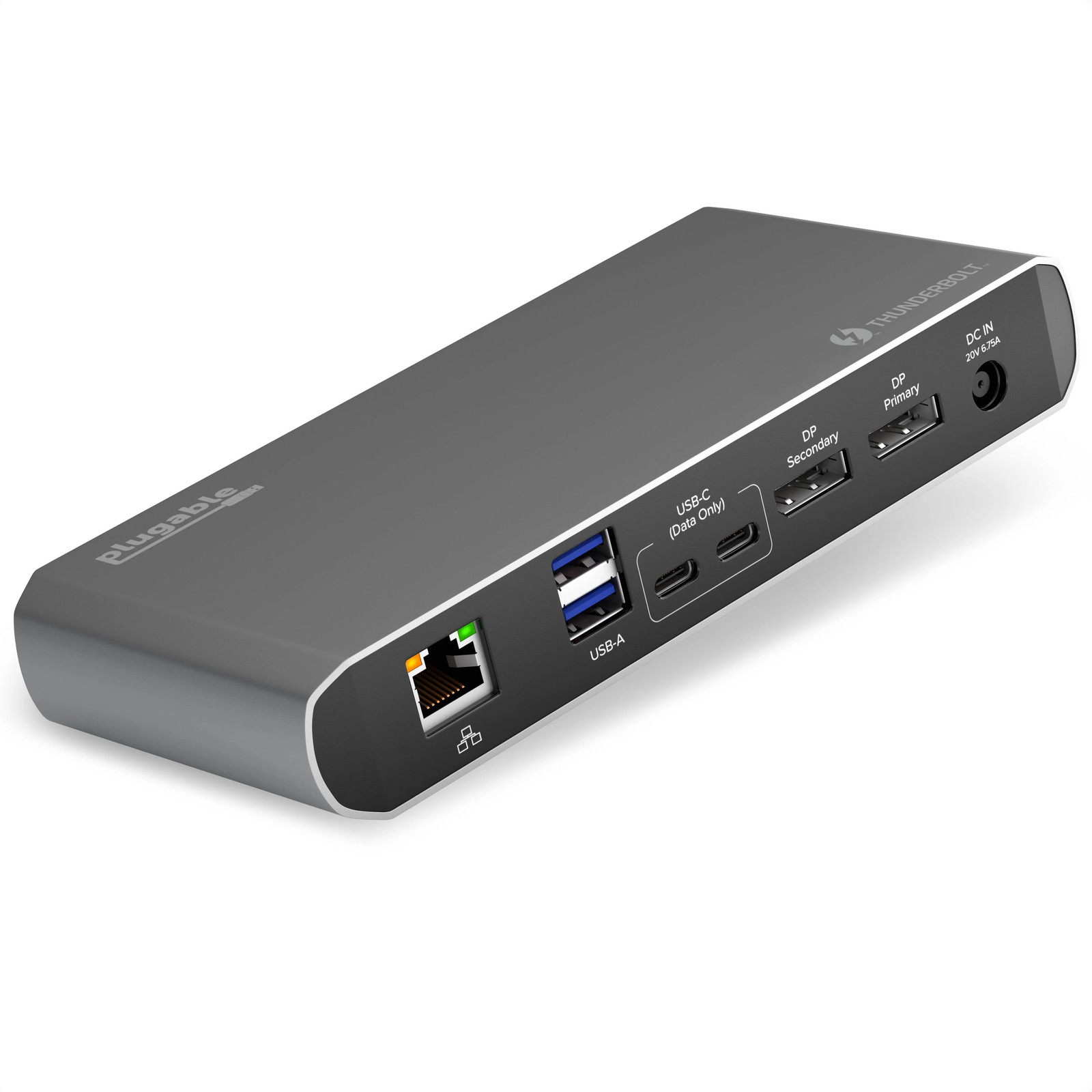 Plugable TBT3-UDC1 Thunderbolt 3 USB-C Dock Dual 4K 60W Charging OPEN BOX