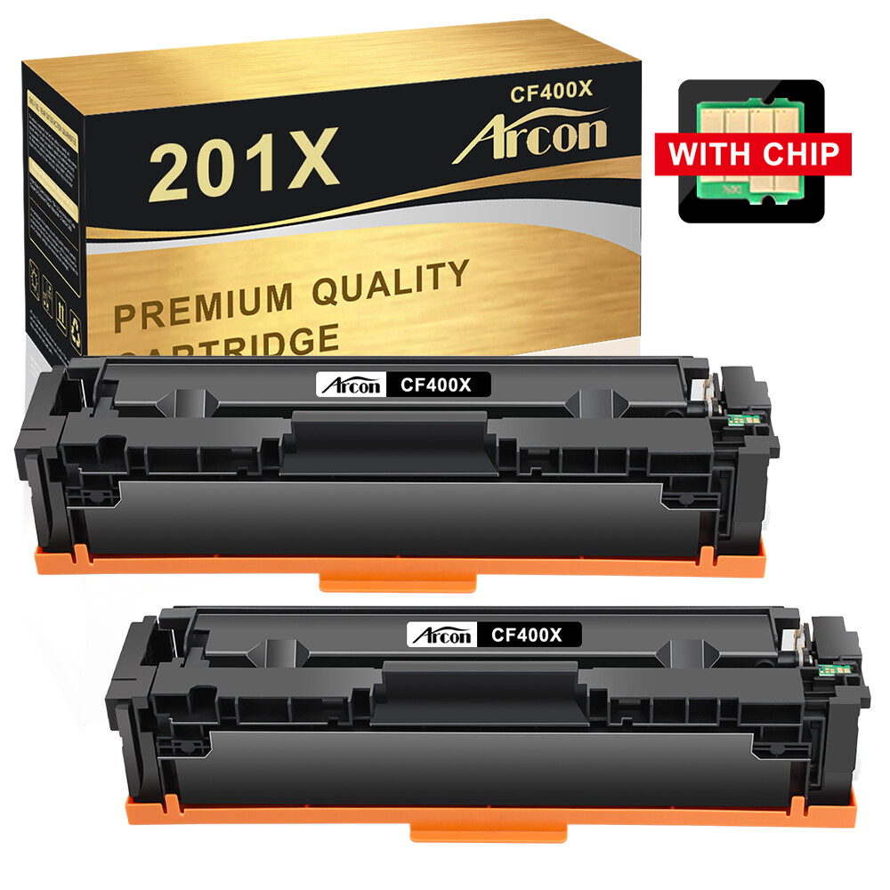 2pack CF400X 201X Black Toner Cartridge For HP Laserjet Pro M277dw M252dw M277n​