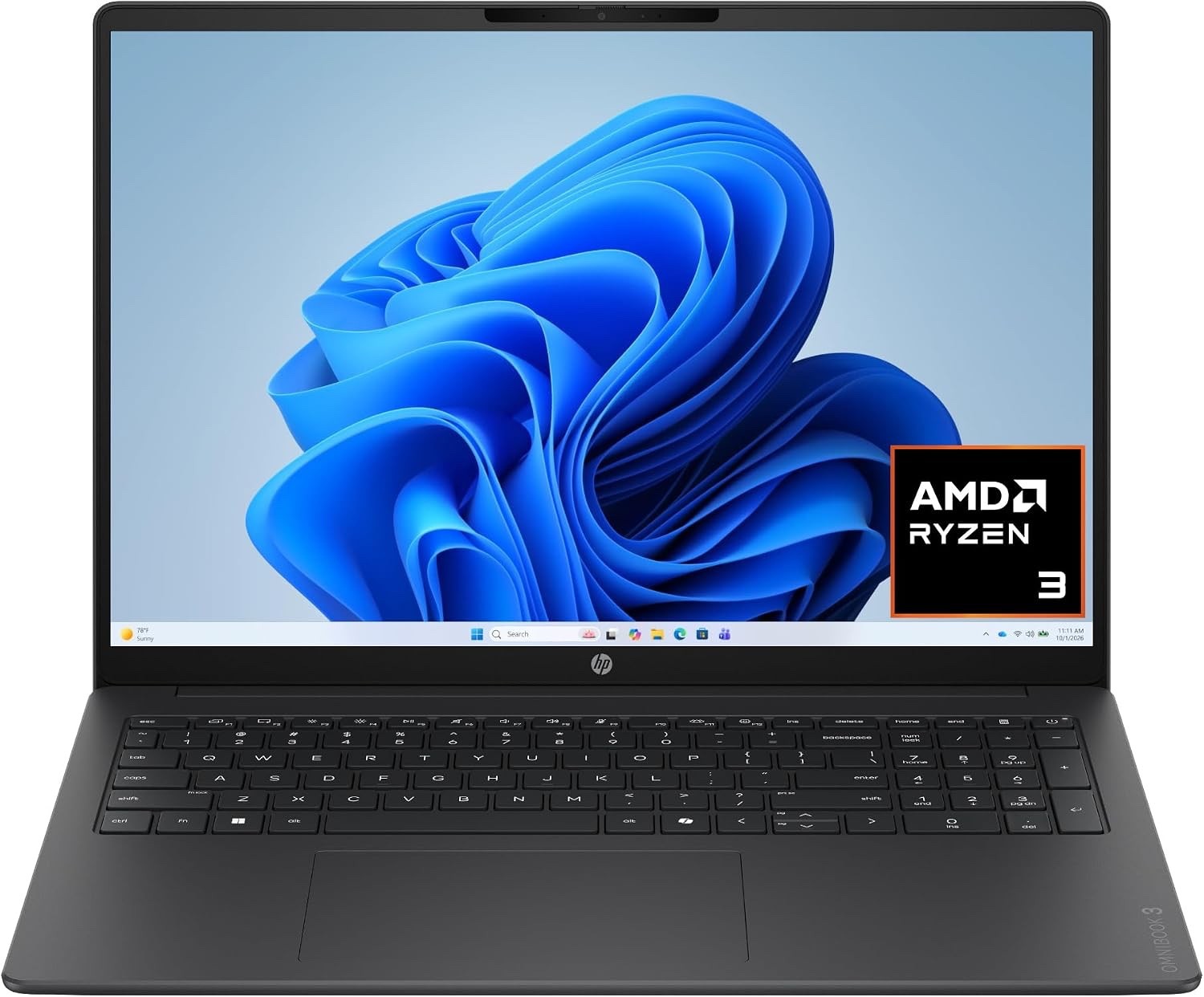HP OmniBook 3 16" 2K Touch Laptop AMD Ryzen 3 30/8GB/256GB New