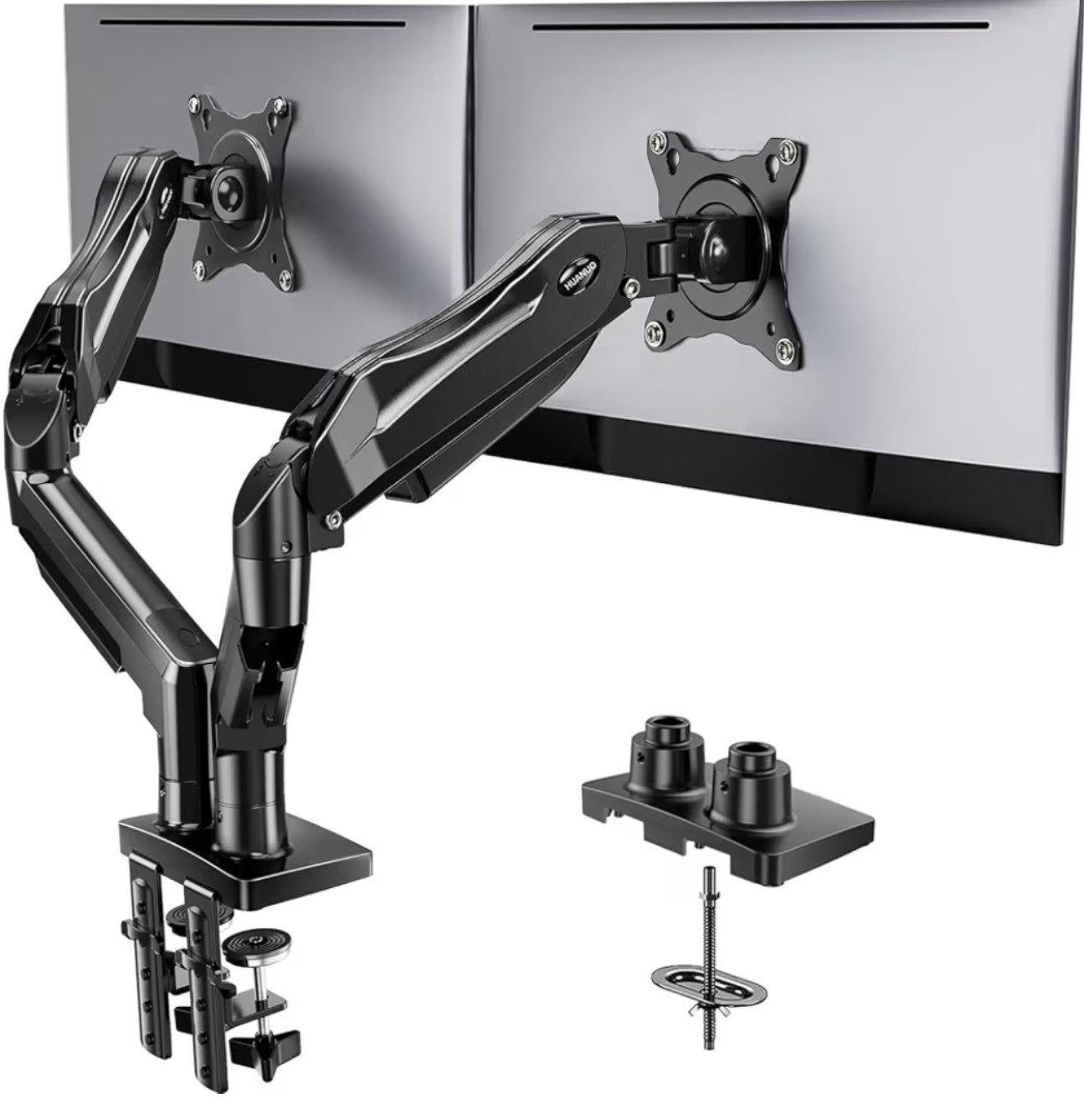HUANUO Dual Monitor Arm Adjustable Desk Mount