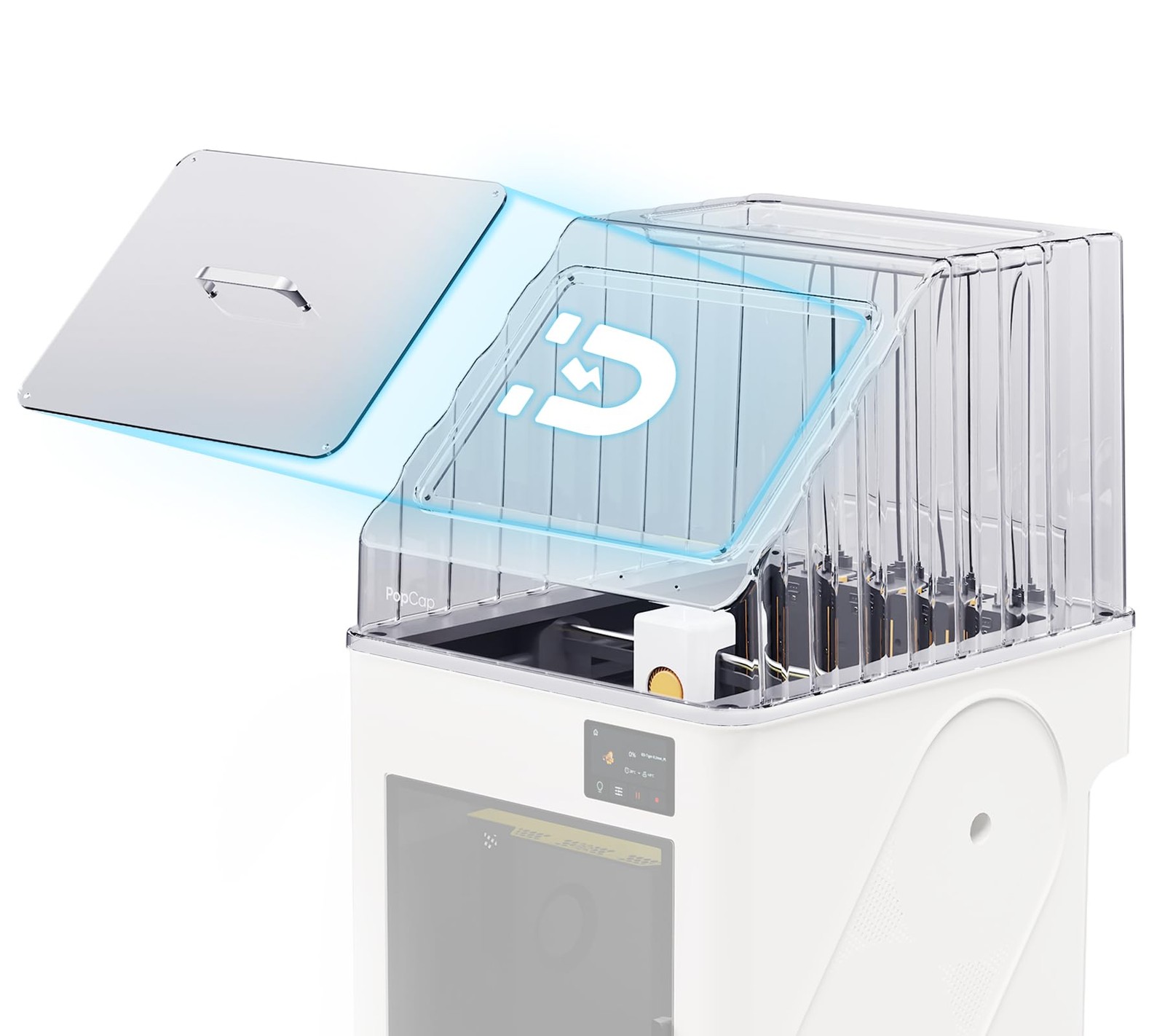 BIQU PopCap Transparent Top Cover for Snapmaker U1, High-Temp-Resistant PC En...