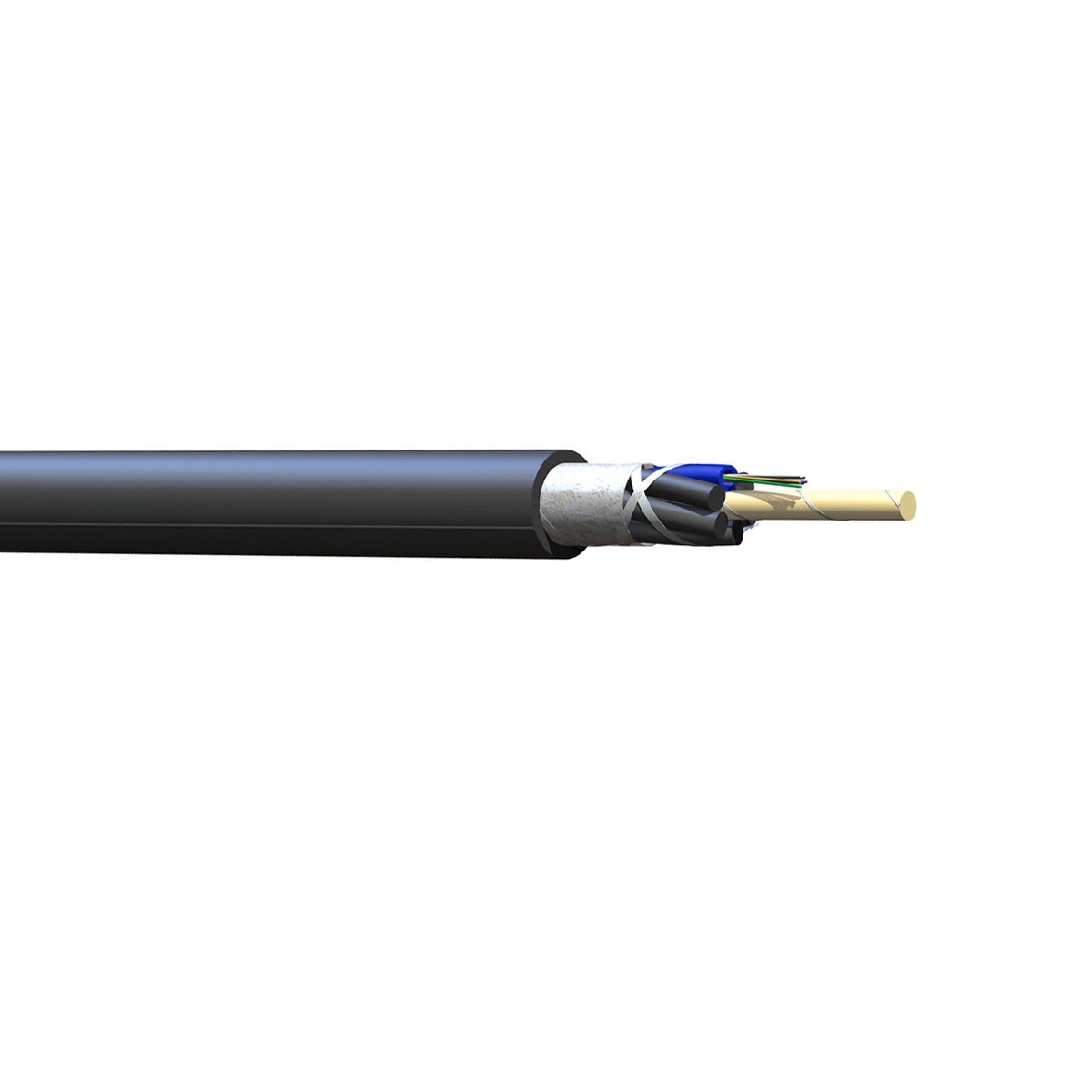750' Corning 006EU4-T4701D20 6 Fiber Single-mode (OS2) Loose Tube Fiber Cable