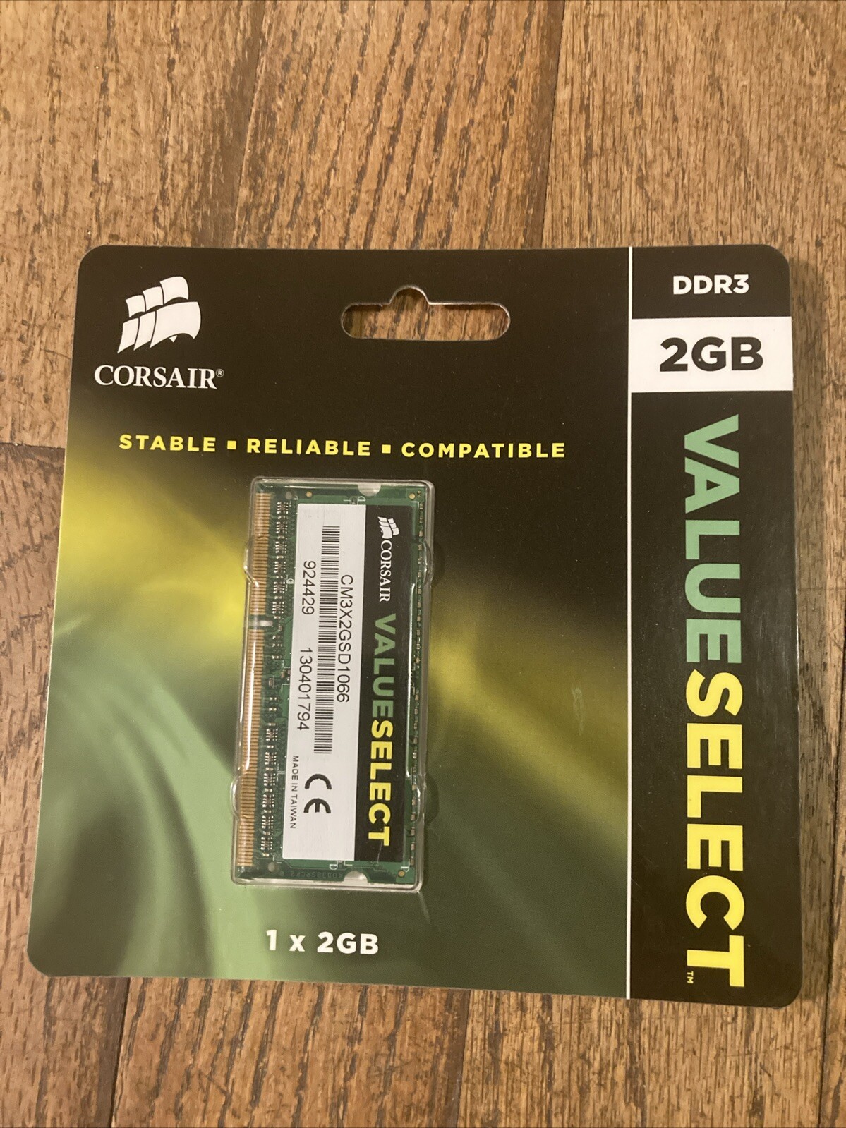 Corsair RAM Laptop/Netbook/PC CMSO2GX3M1A1333C9 Value Select 2GB (1X2gb) DDR3 
