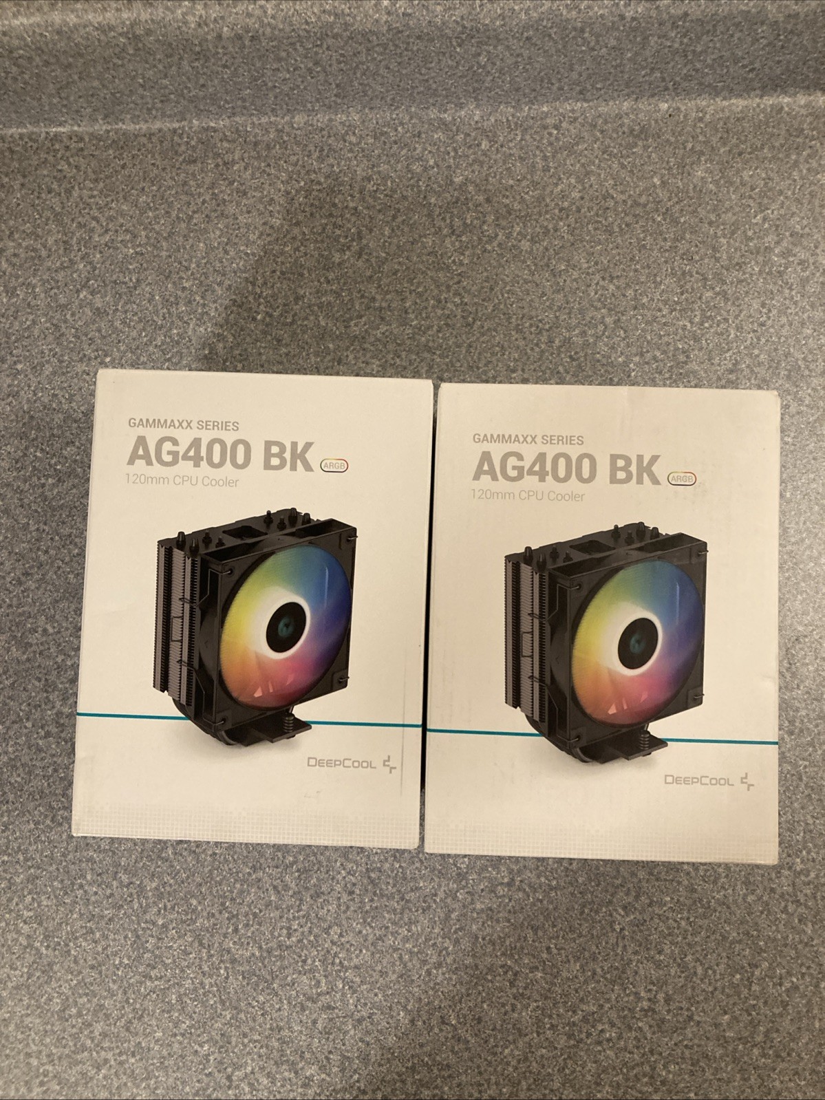 DeepCool AG400 BK ARGB CPU Cooler 120mm Static ARGB Fan LOT OF 2