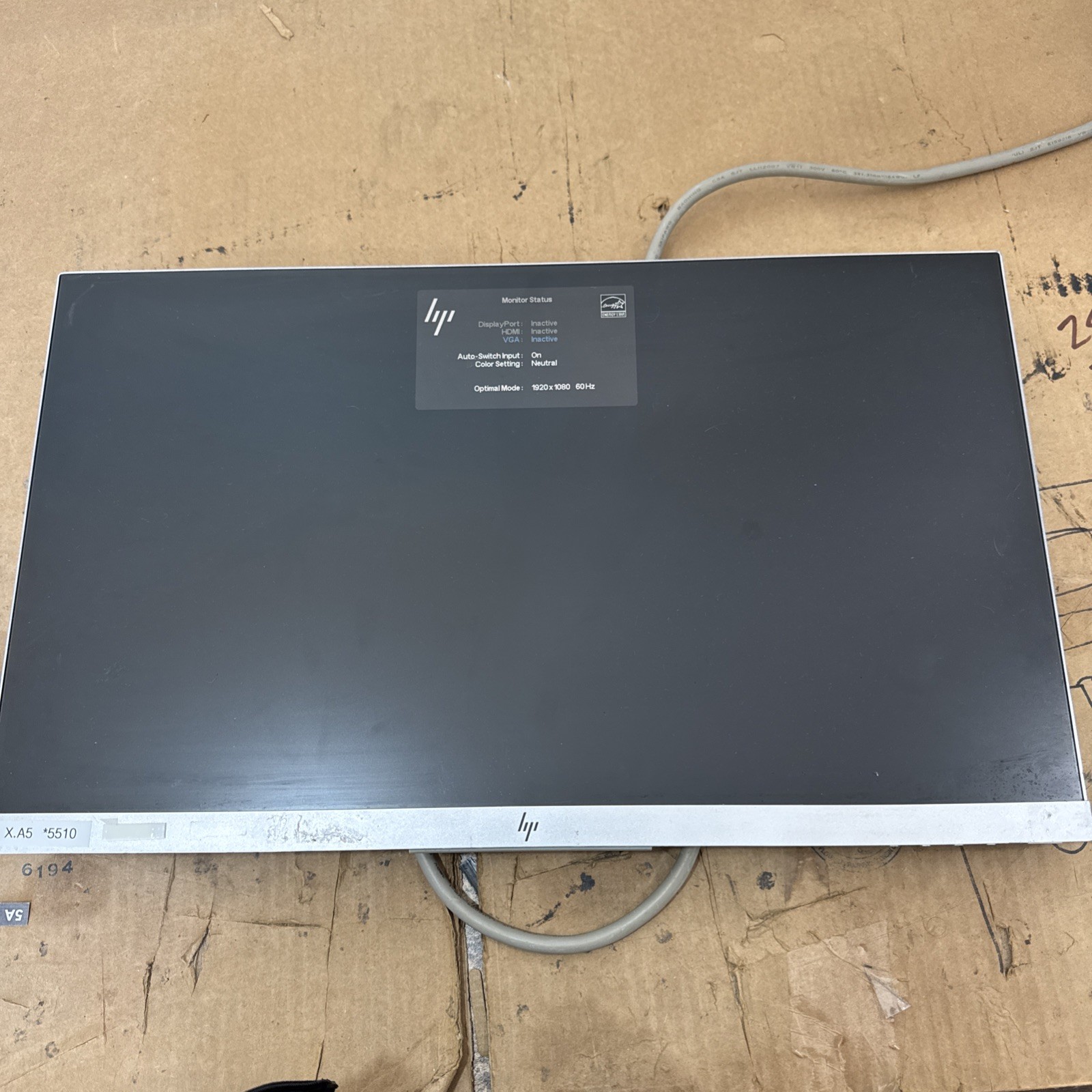 HP E233 23" Flat Panel LCD Monitor Pictured Working-Gamers 