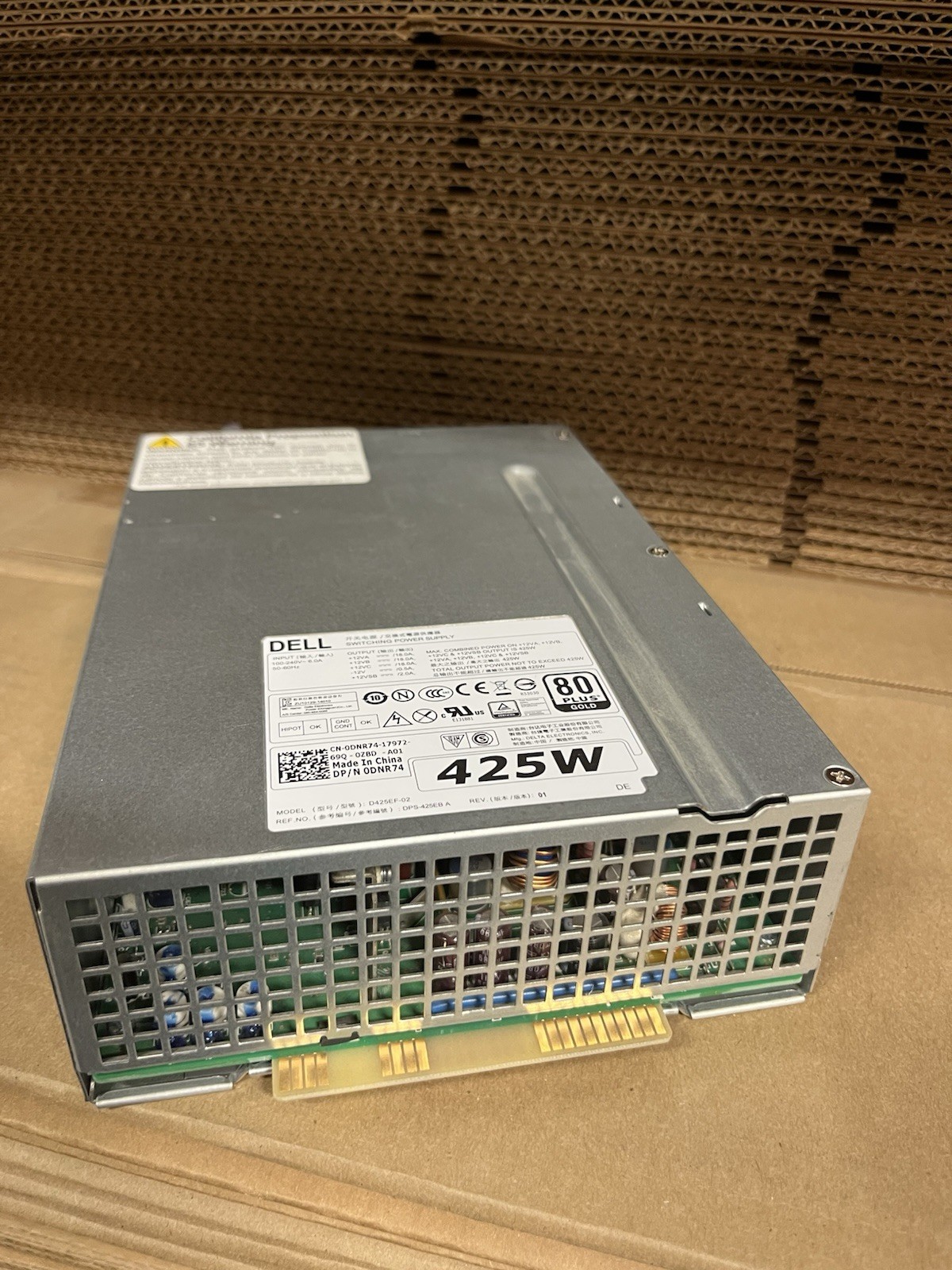 Genuine Dell  D425EF-02 425W 80 Plus Gold Power Supply for Precision T5810 0DNR7