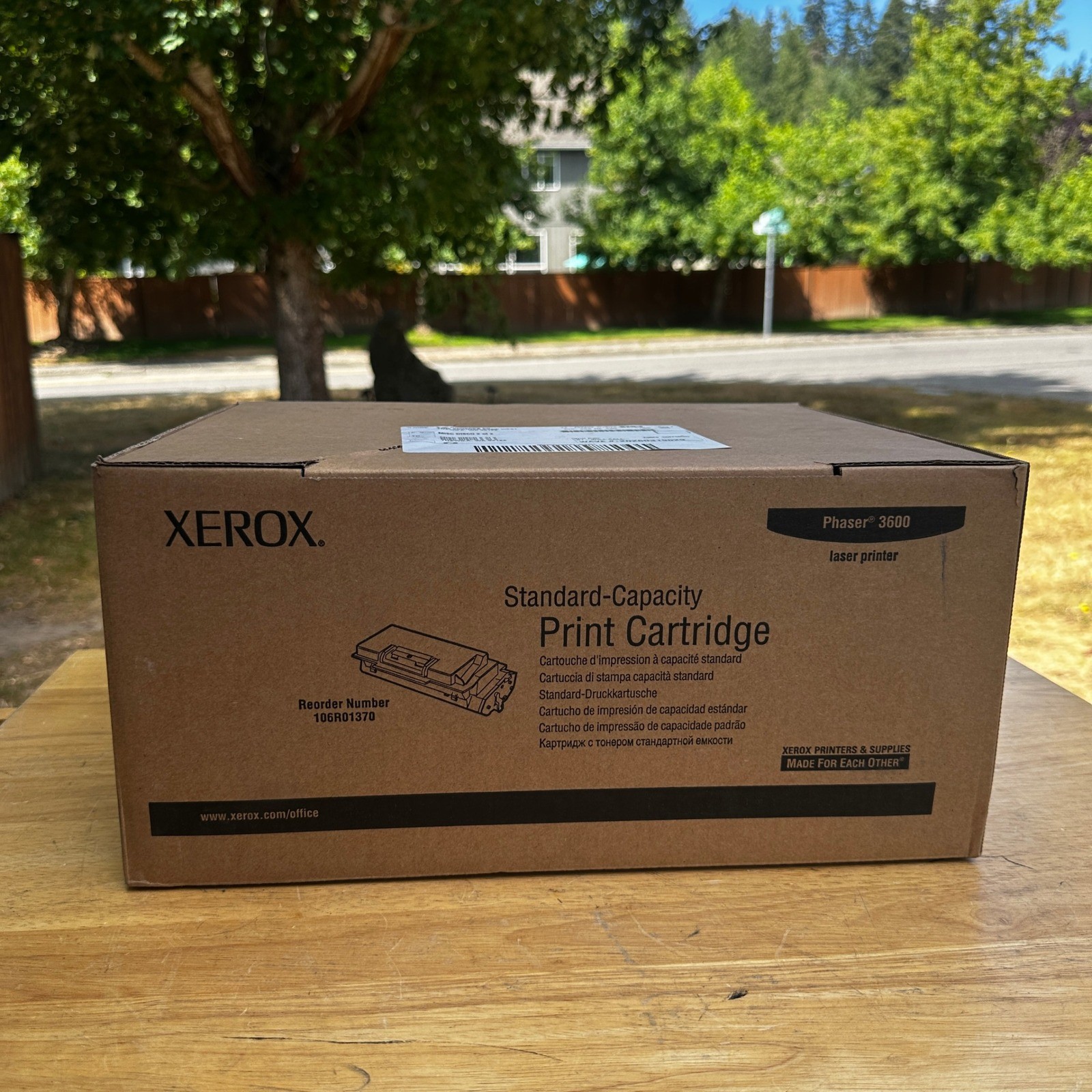 Xerox Genuine 106R01370 Phaser 3600 Standard Capacity Print Cartridge