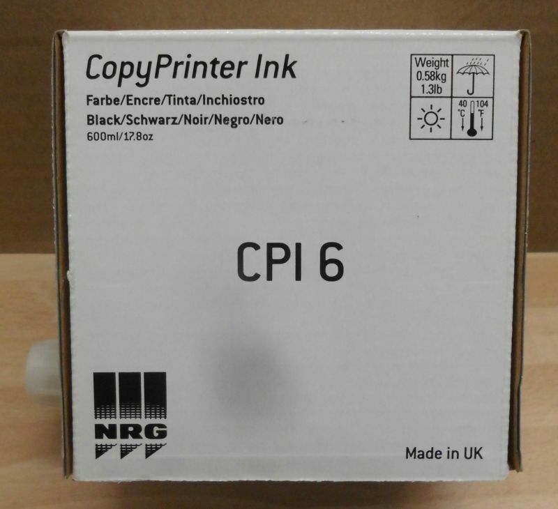NRG CPI 6 ink black for Gestetner 5306L EDP code 817146 copy printer ink