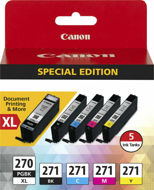 NEW Canon 0319C006 PGI-270XL/CLI-271 5-Color Ink Cartridge Pack