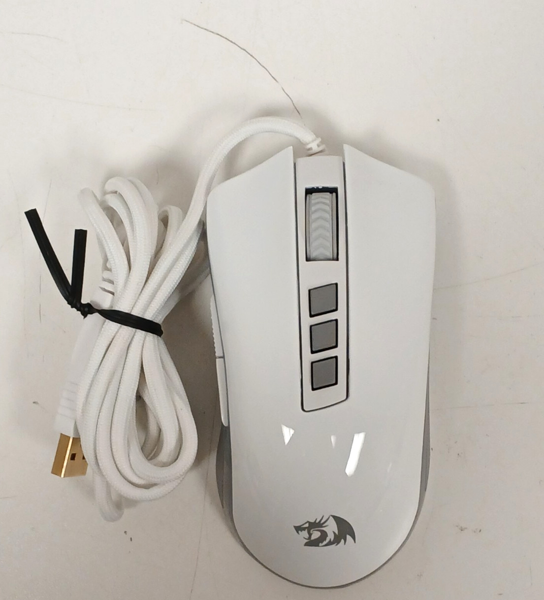 Redragon S131 Wired Optical Gaming Mouse, White