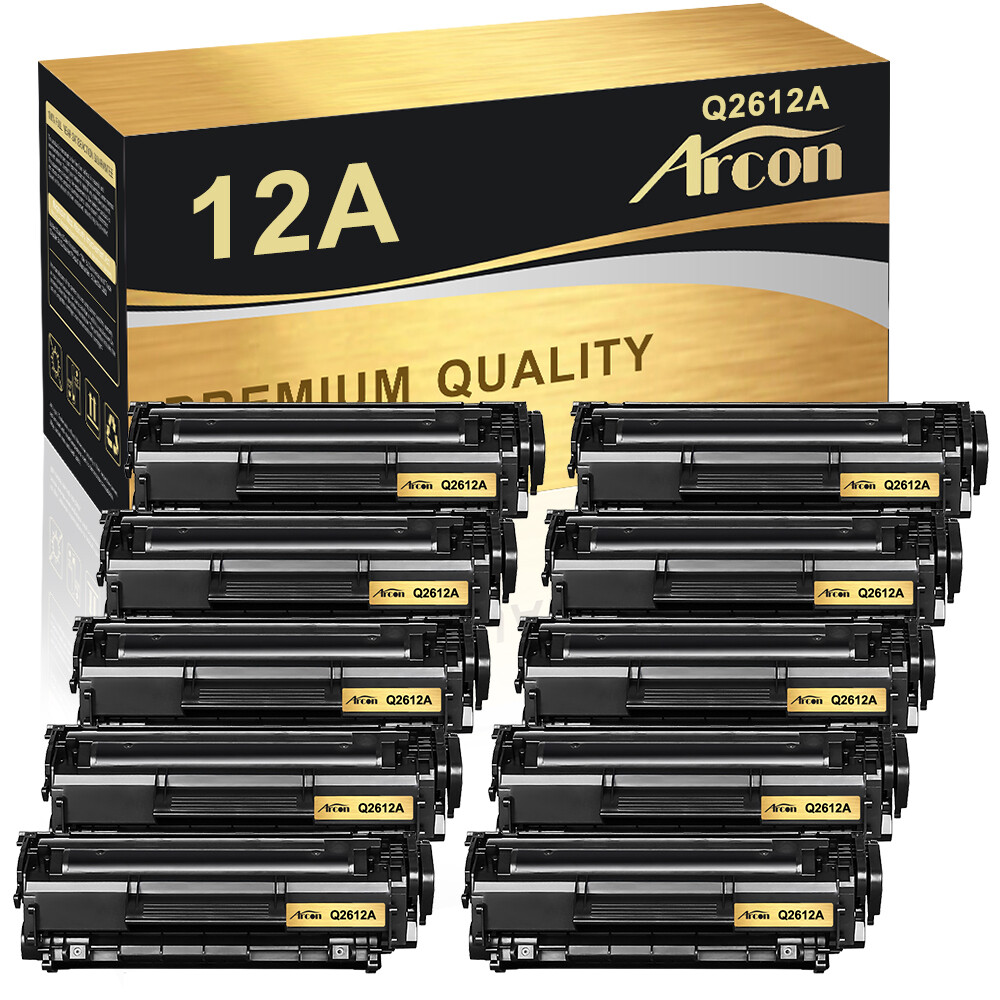 10 PK Q2612A Toner Cartridge for HP 12A LaserJet 1020 1022 1018 1012 M1319 3050