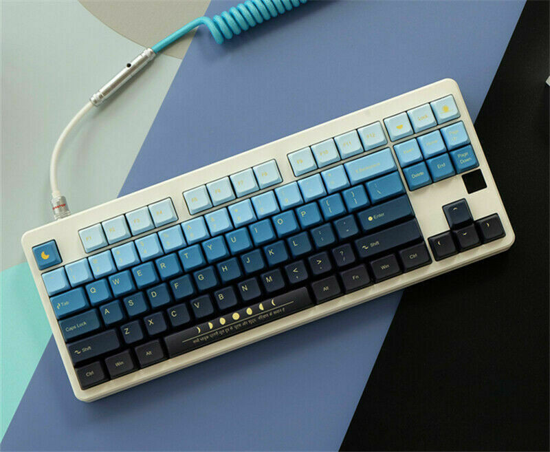 Moonbeam Keycaps Moon Gradient PBT 123 Set Key XDA for Cherry MX