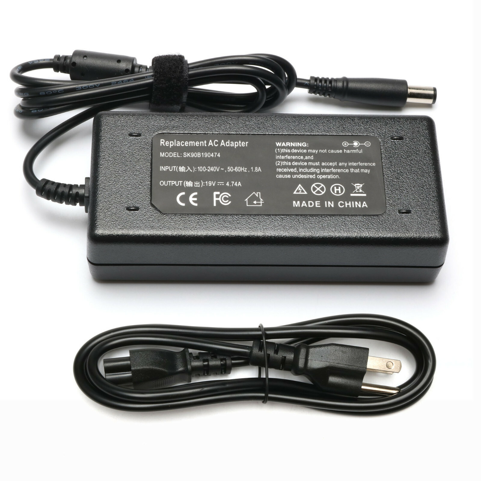 Power Supply Adapter Charger for HP Probook 6440b 6465B 6475b 6540b 6545b 90W