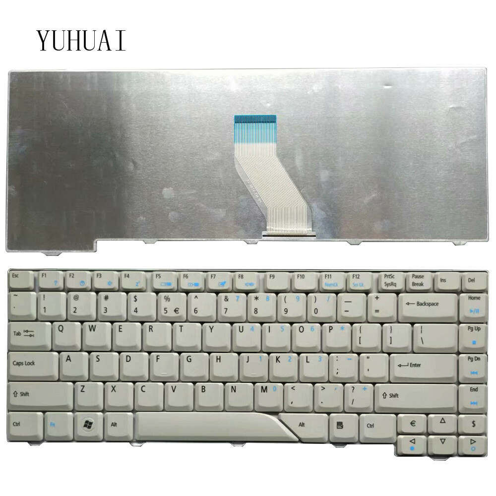 Fit Acer Aspire 4220 4520 4710 5520 5315 5910 5920 5710 US Keyboard GRAY White